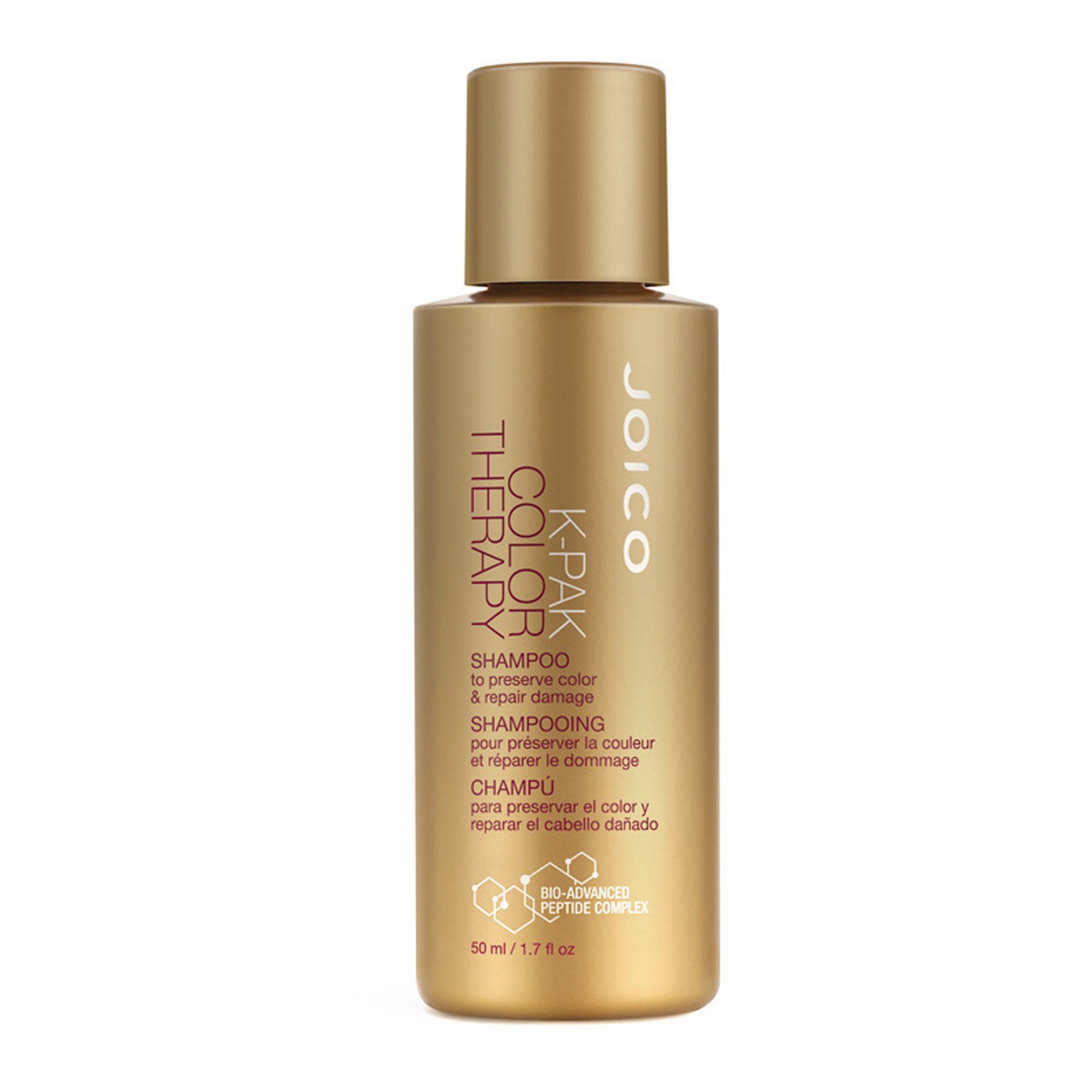 K-Pak Color Therapy Shampoo juuksevärvi kaitsev ja juukseid taastav šampoon 50ml