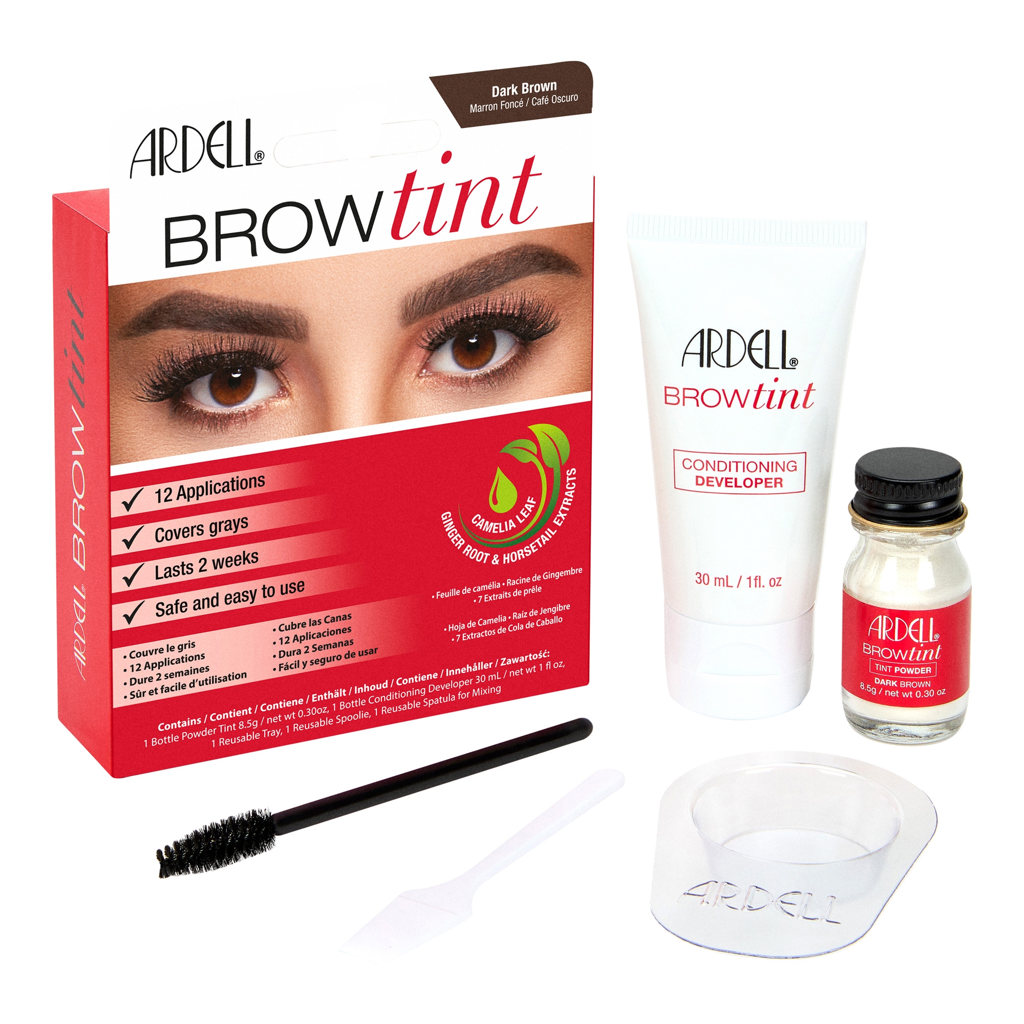 Kauapüsiv kulmuvärv, tumepruun 30ml