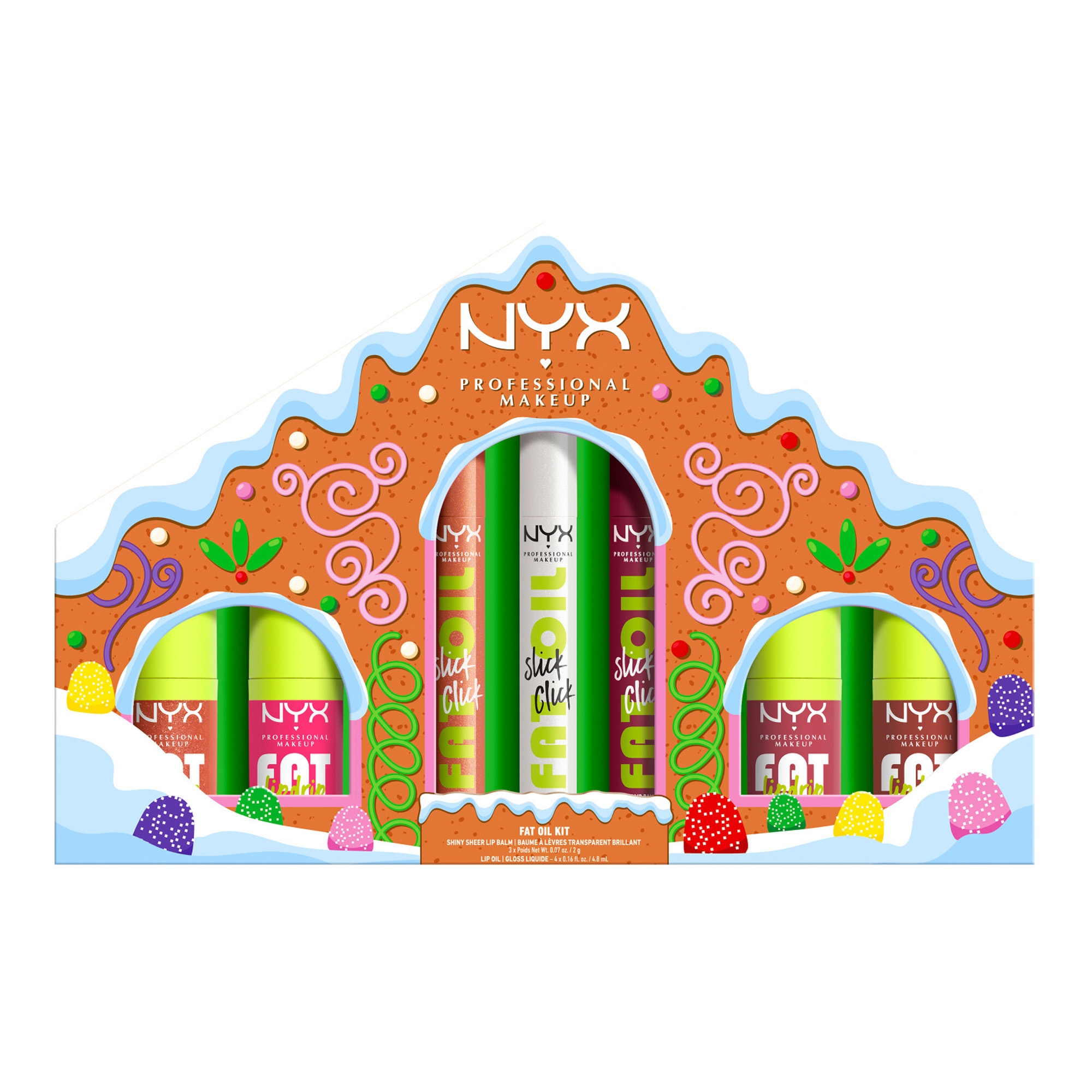 Holiday Fat Gingerbread House Kit huuleläigete komplekt