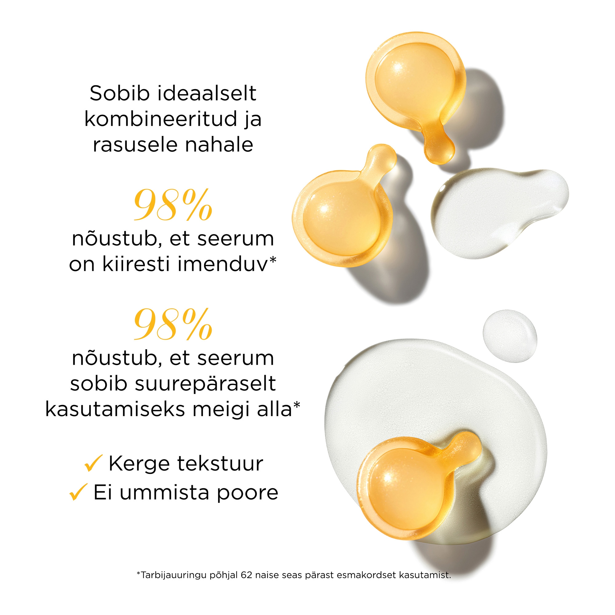 Kerge tekstuuriga nahka tugevdavad ja poore vähendavad keramiidikapslid 30tk