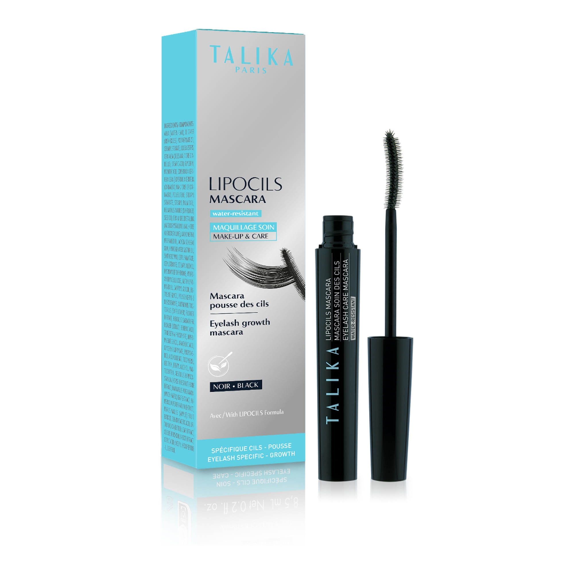 Hooldava toimega veekindel ripsmetušš must 8,5ml