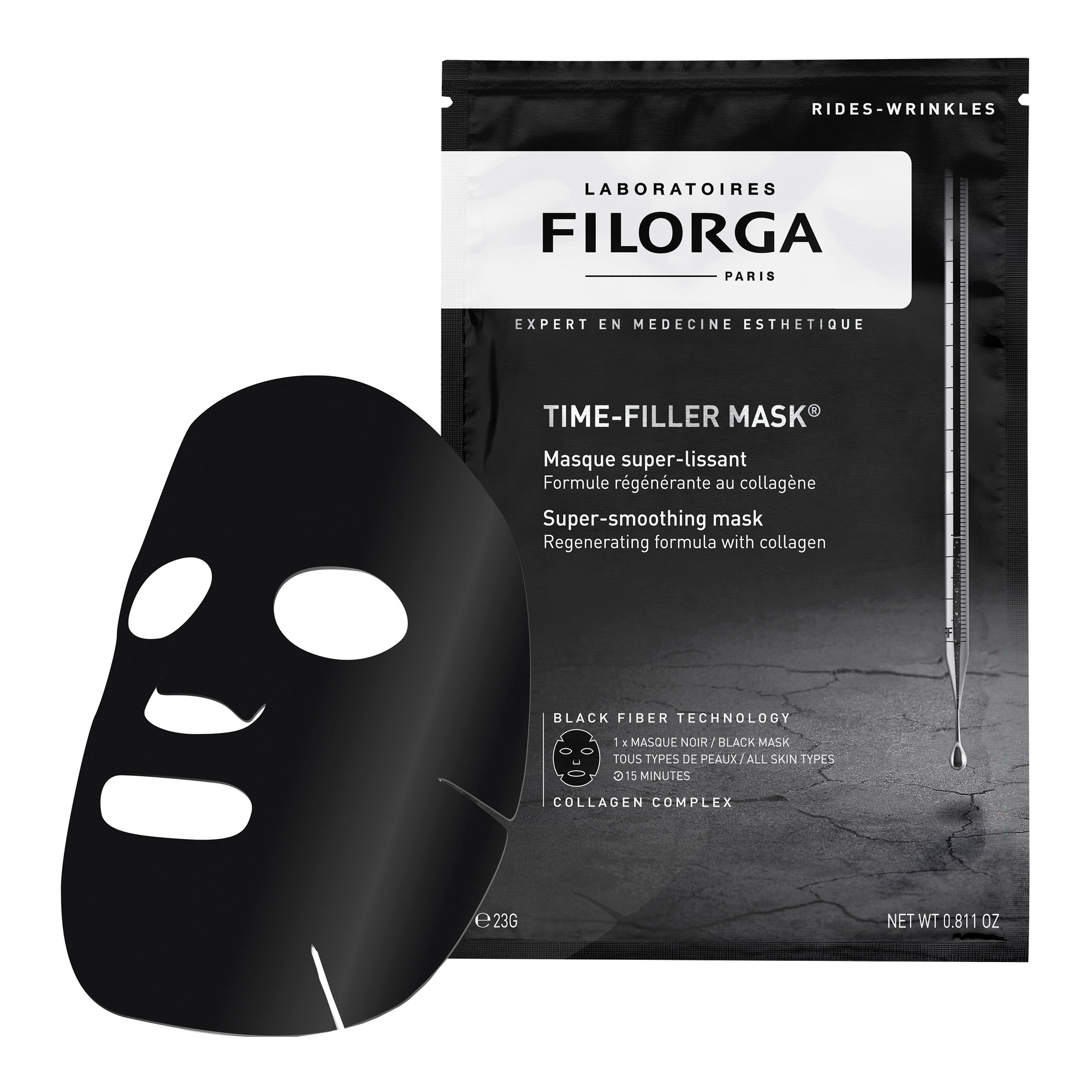 Time-Filler Mask® kortsuvastane kollageeniga lehtmask