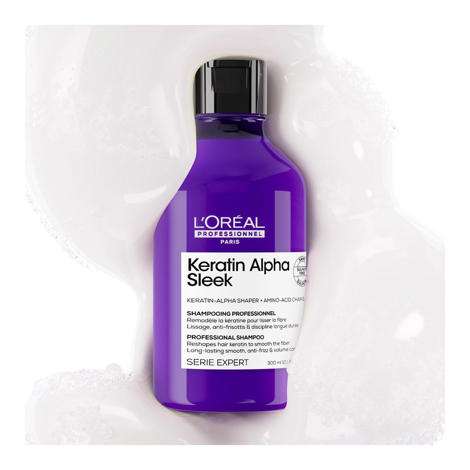 Keratine Alpha Sleek silendav šampoon 300ml