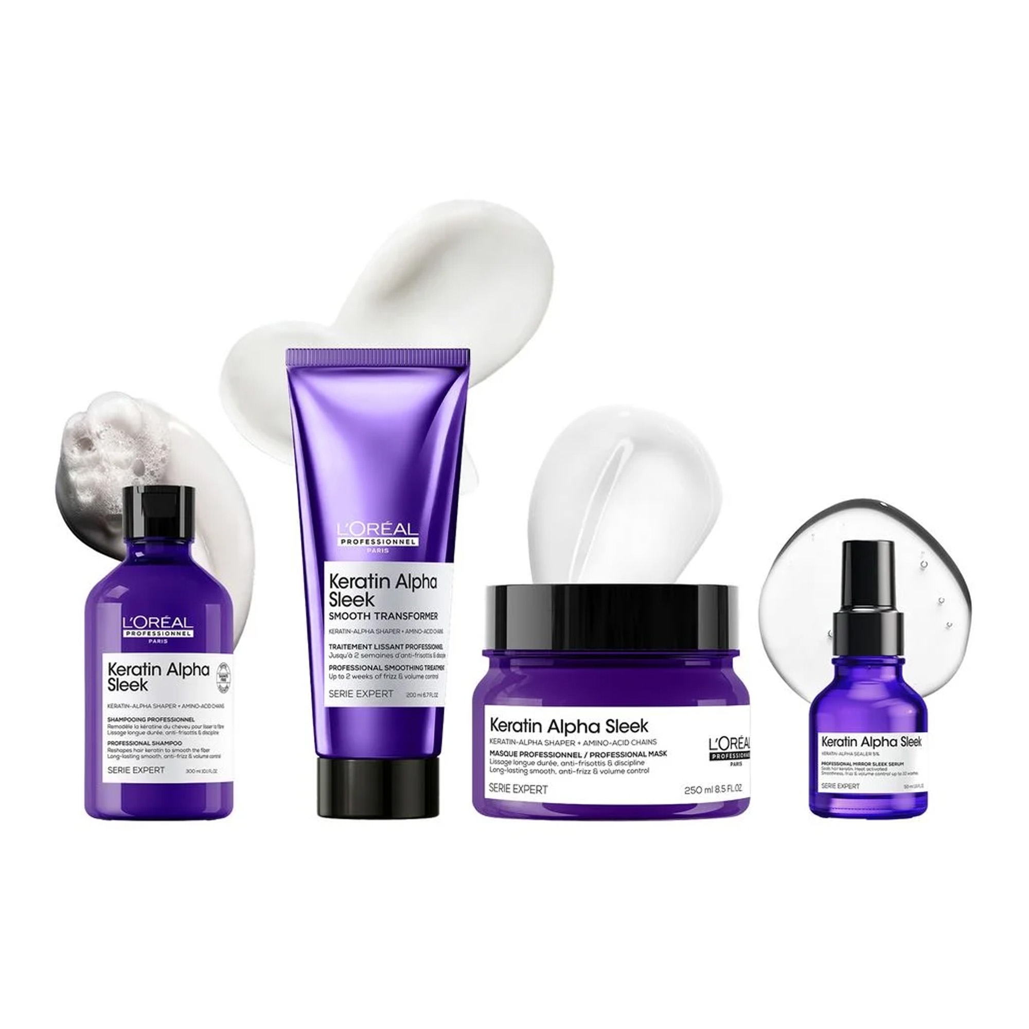 Keratine Alpha Sleek silendav šampoon 300ml