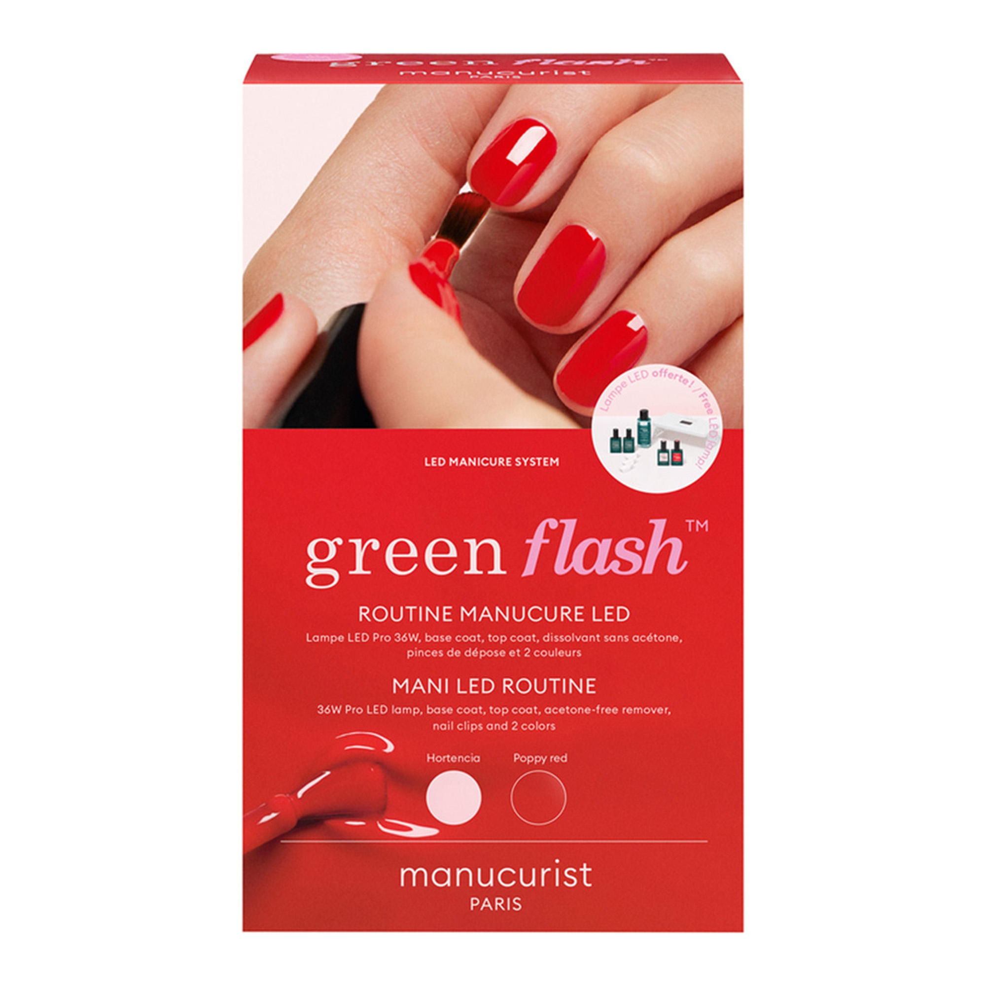 UV geellaki komplekt Poppy Red & Hortencia