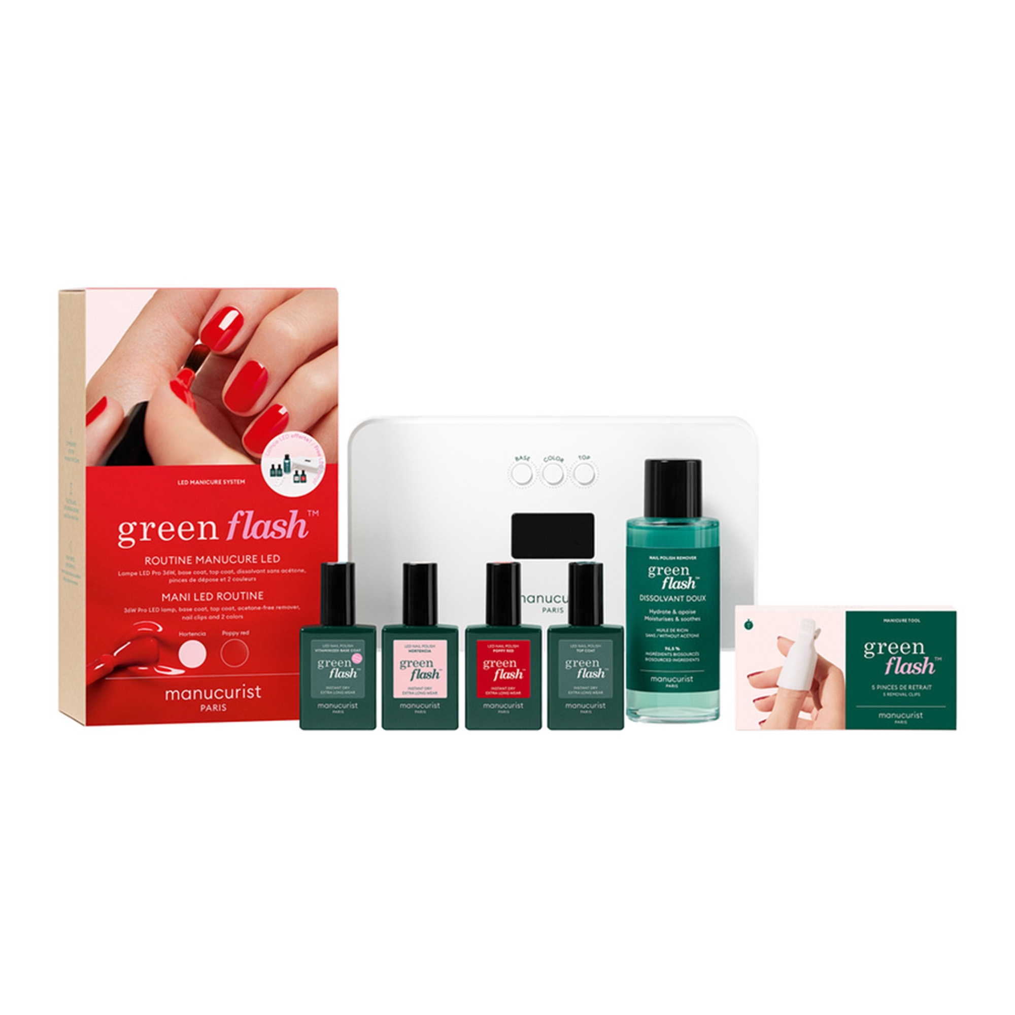 UV geellaki komplekt Poppy Red & Hortencia