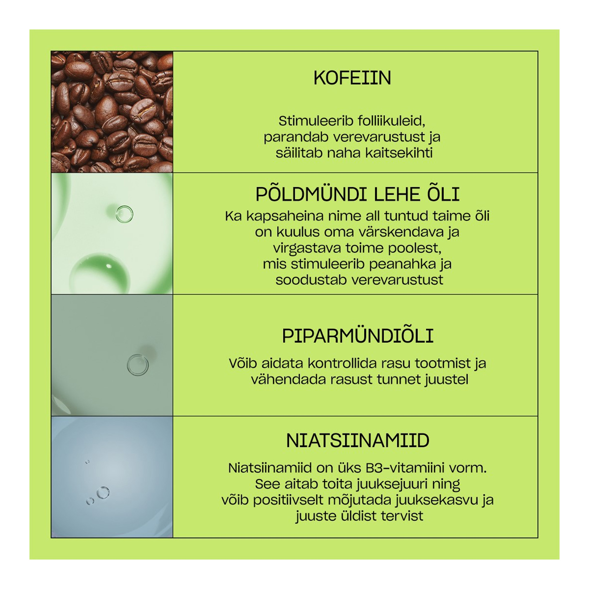 3-osaline peanahka hooldav ja juukseid tihendav hooldus 150ml+150ml+40ml