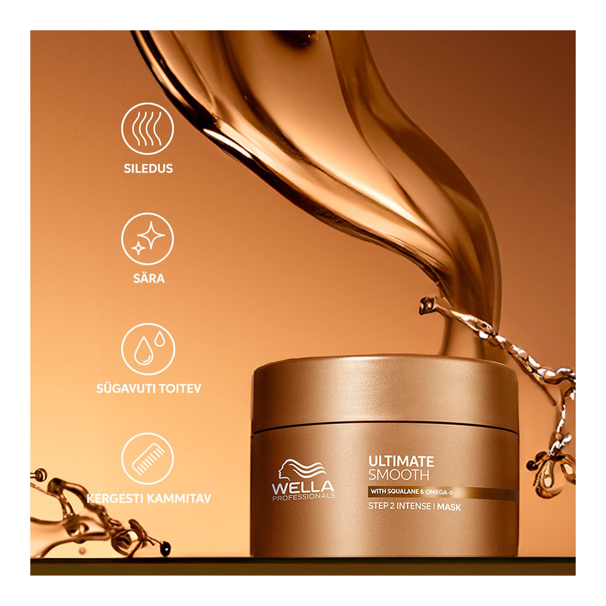 Ultimate Smooth Intense intensiivne juuksemask skvalaani ja oomega-9 rasvhappega 150ml