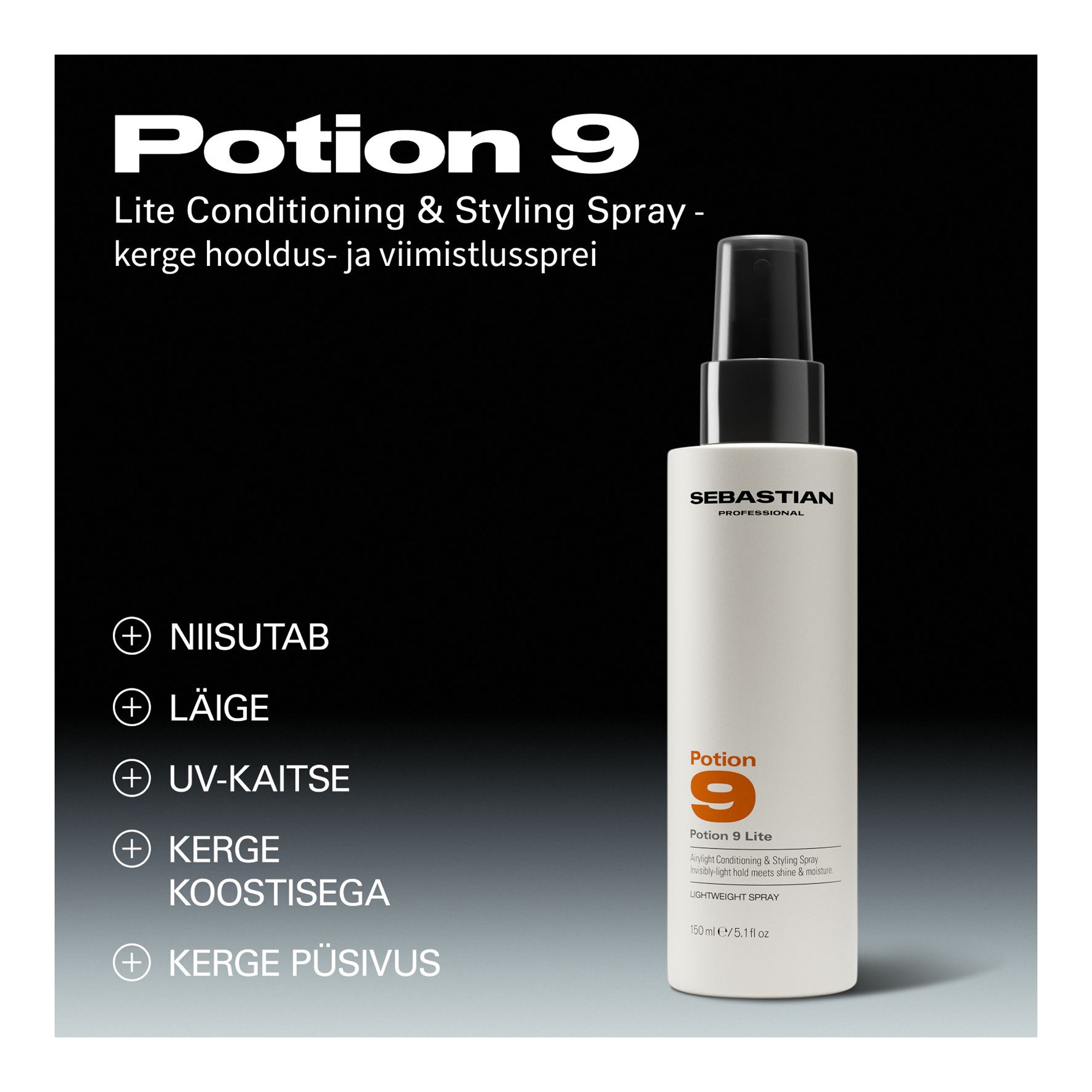 Potion 9 Lite kerge hooldus- ja viimistlussprei 150ml
