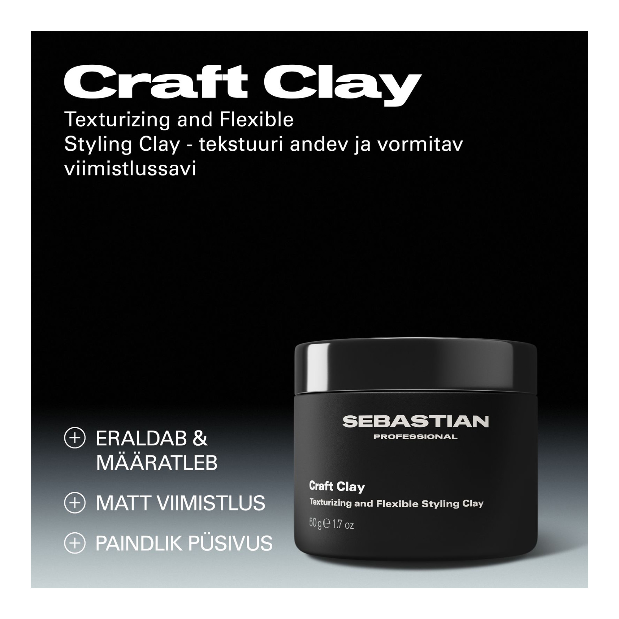 Craft Clay tekstuuri andev ja vormitav viimistlussavi 50ml