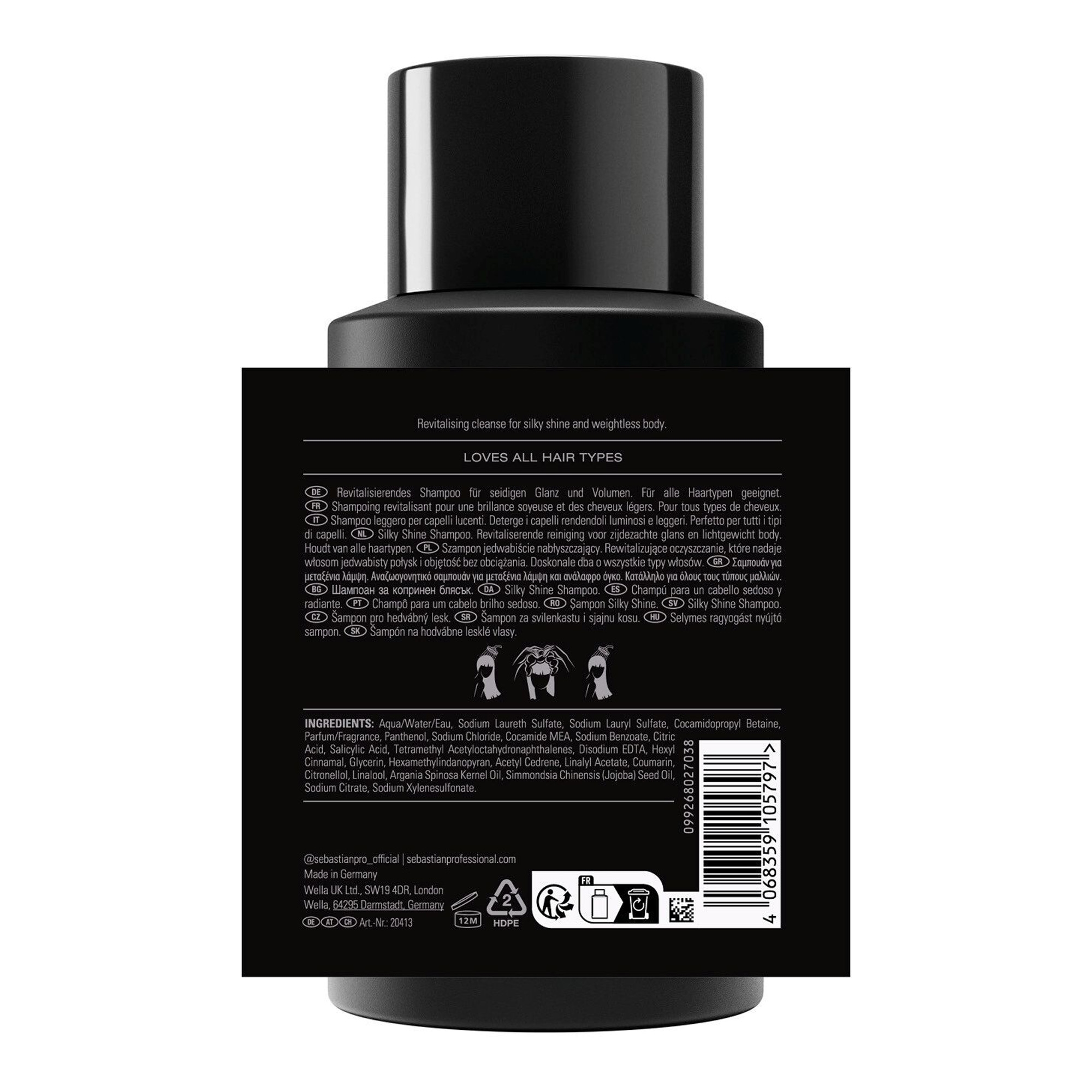 Dark Oil Silky Shine siidist läiget andev šampoon 280ml