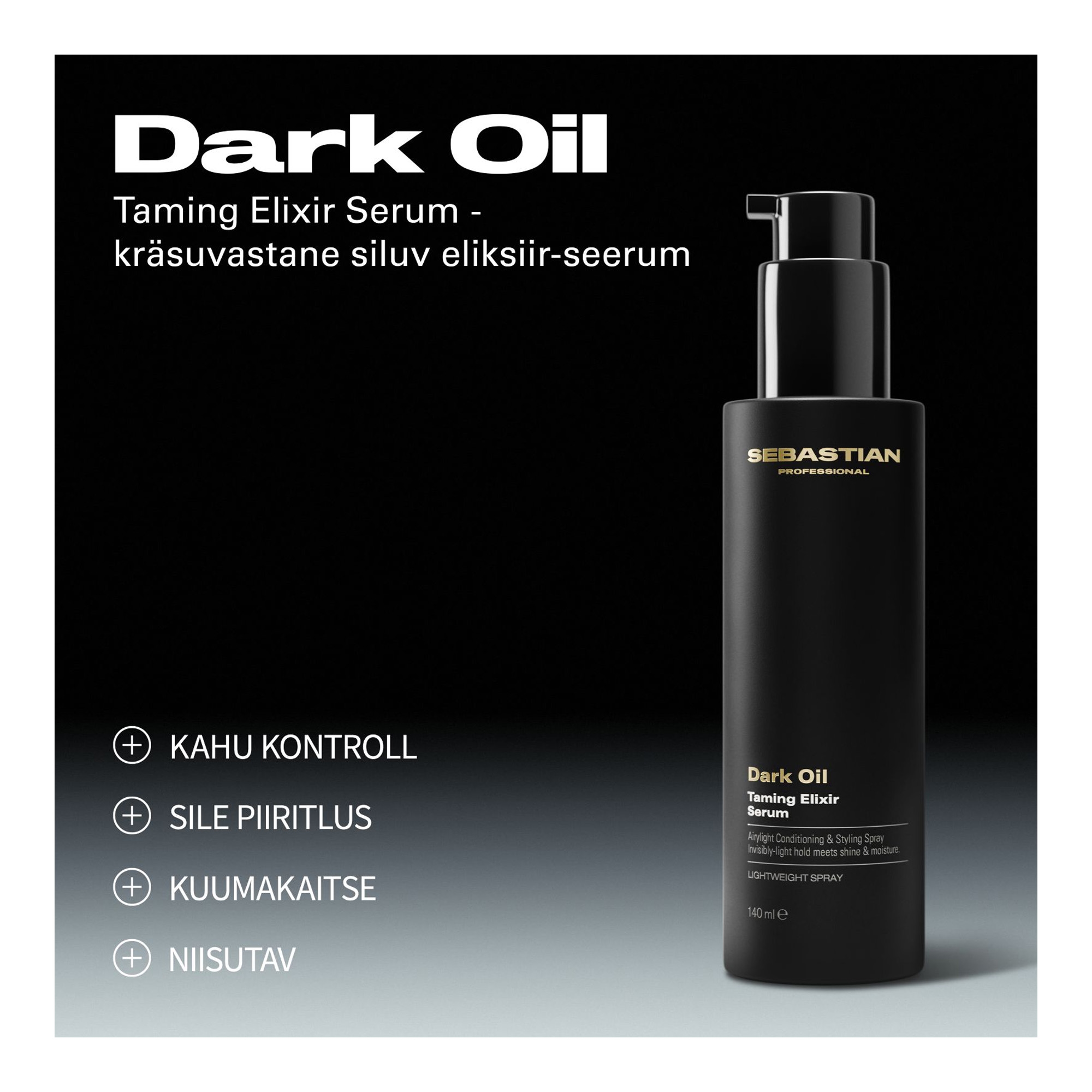 Dark Oil Taming kräsuvastane siluv eliksiir-seerum 140ml