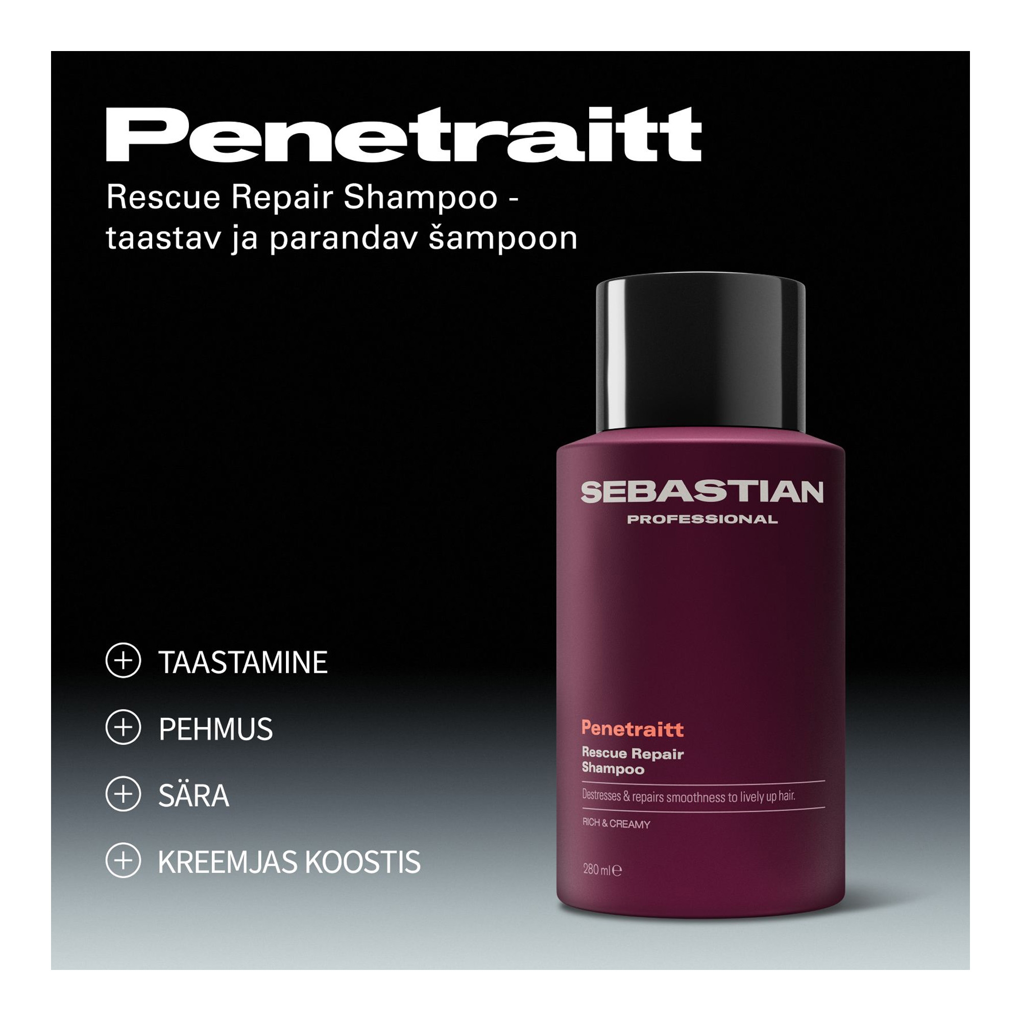 Penetraitt Rescue taastav ja parandav šampoon 280ml