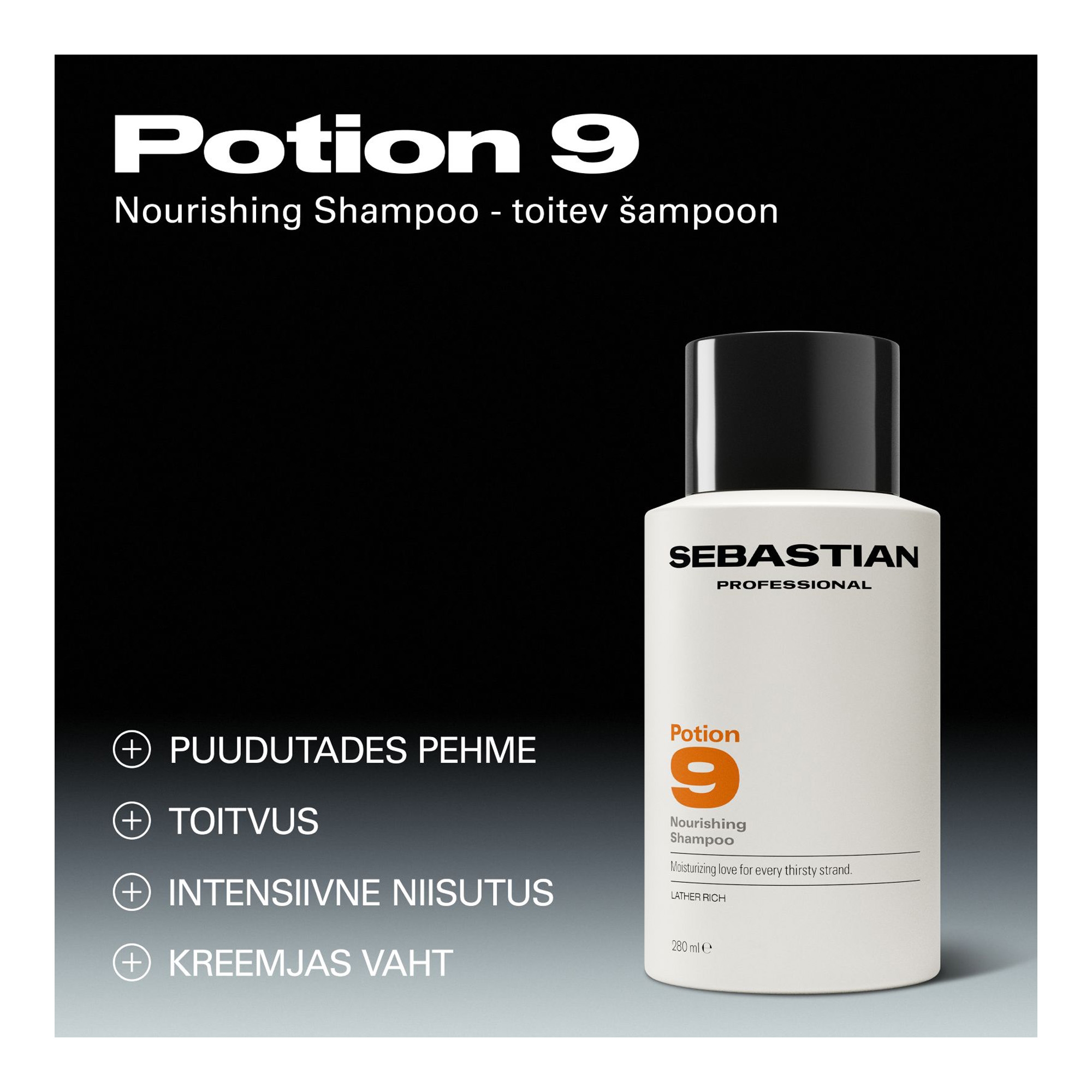 Potion 9 Nourishing toitev šampoon 280ml