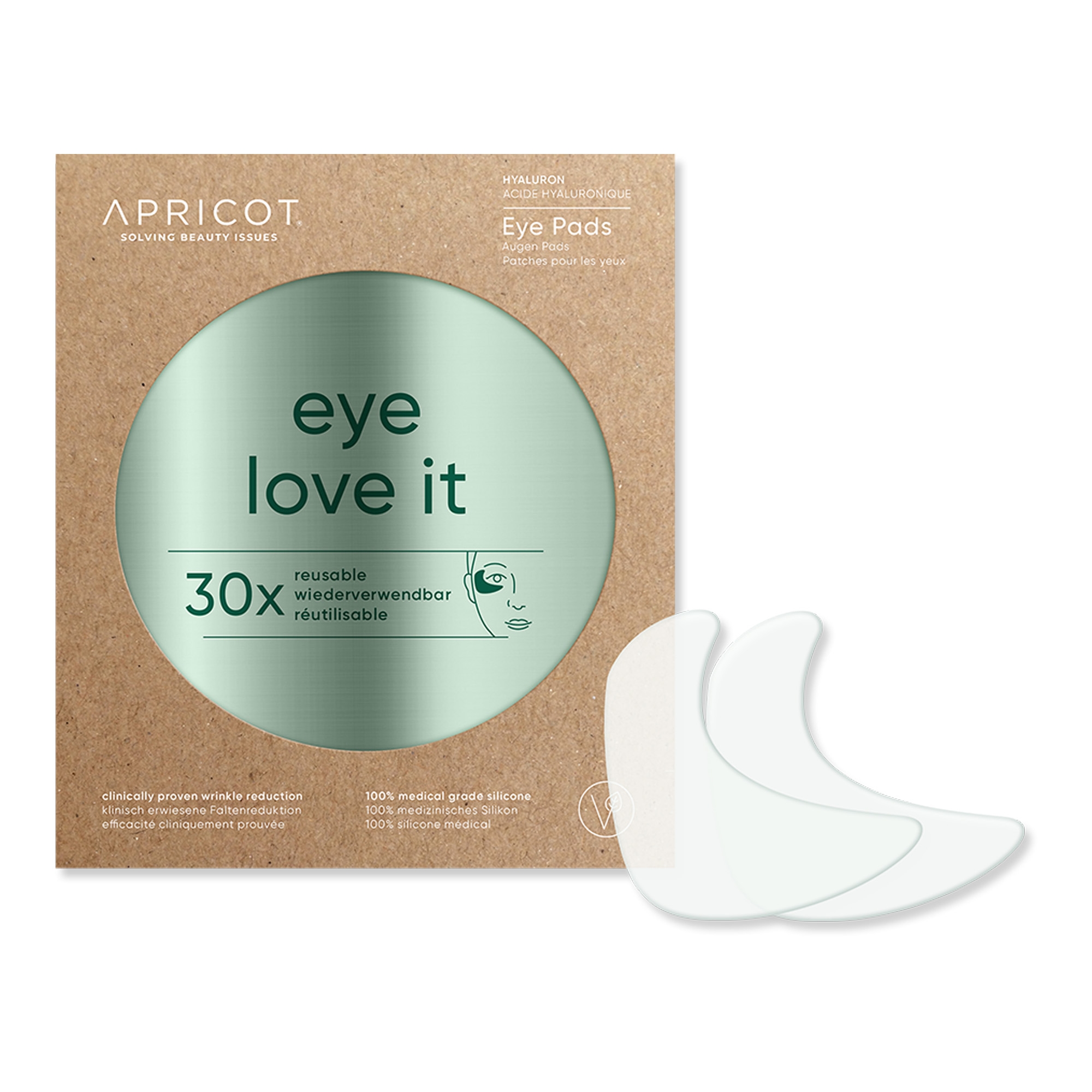 Silikoonist kortsuplaastrid hüaluroonhappega silmaümbrusele ja meelekohtadesse