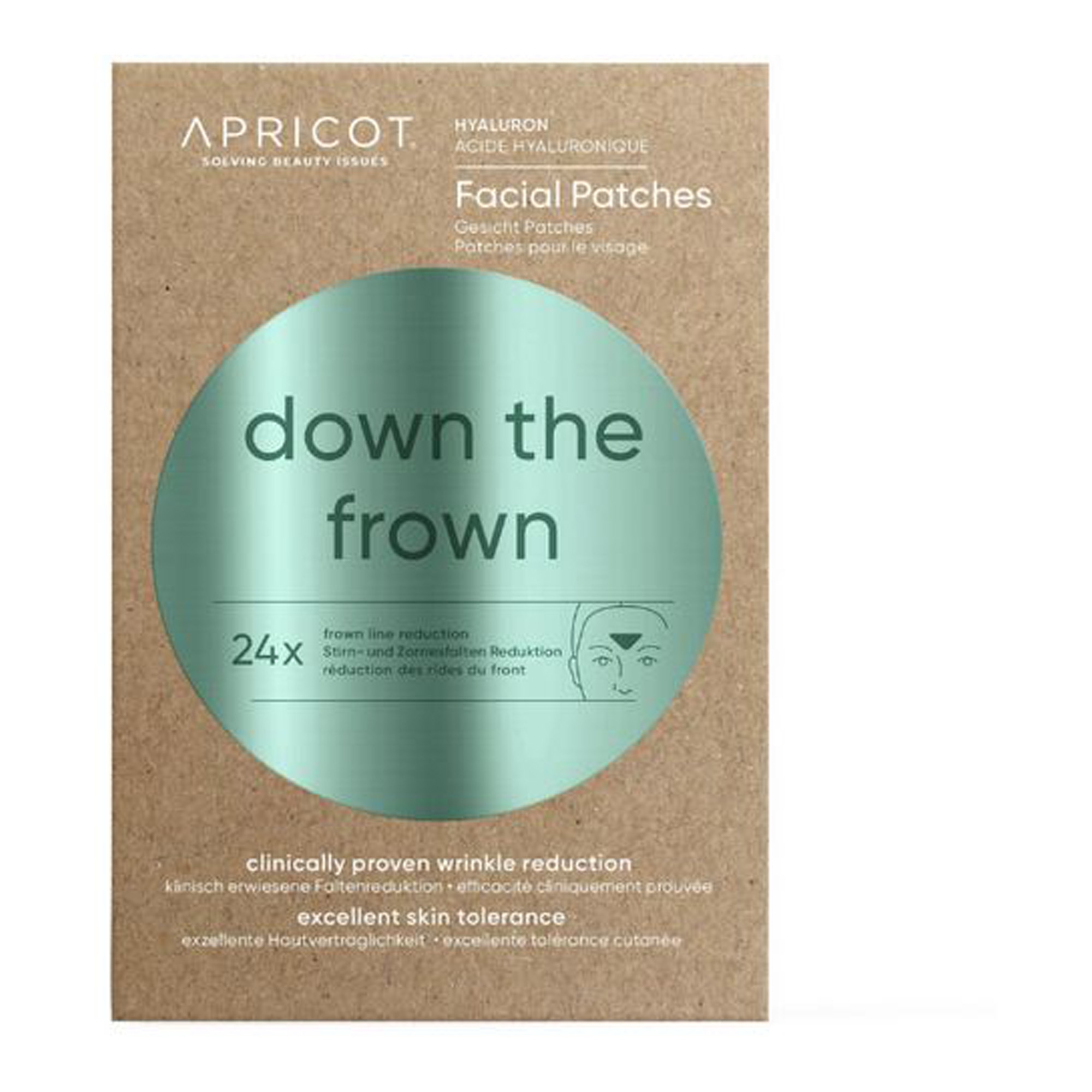 Kortsuplaastrid hüaluroonhappega laubale ja silmade vahelisele alale 24tk