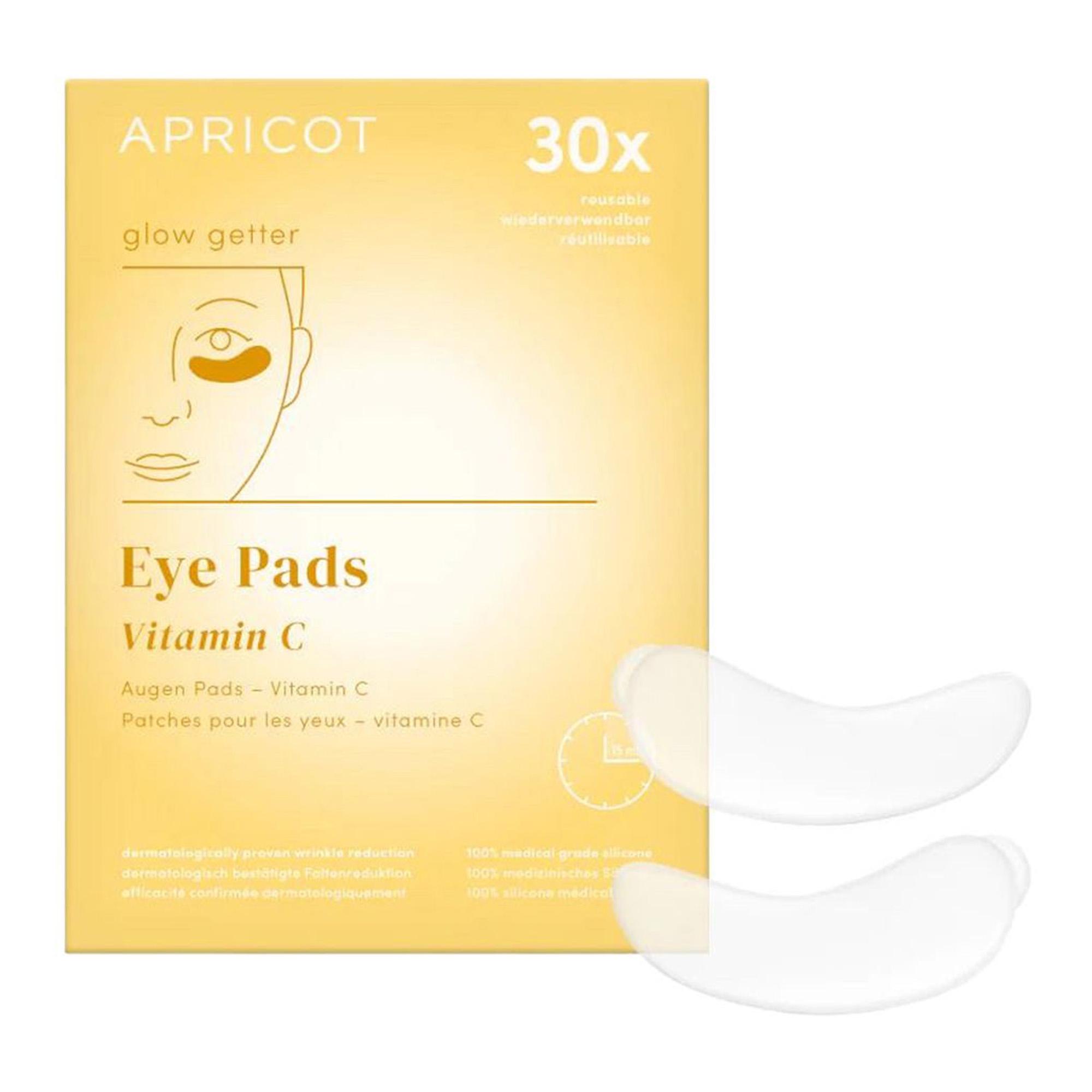 Silikoonist silmaümbruse kortsupadjad C vitamiiniga