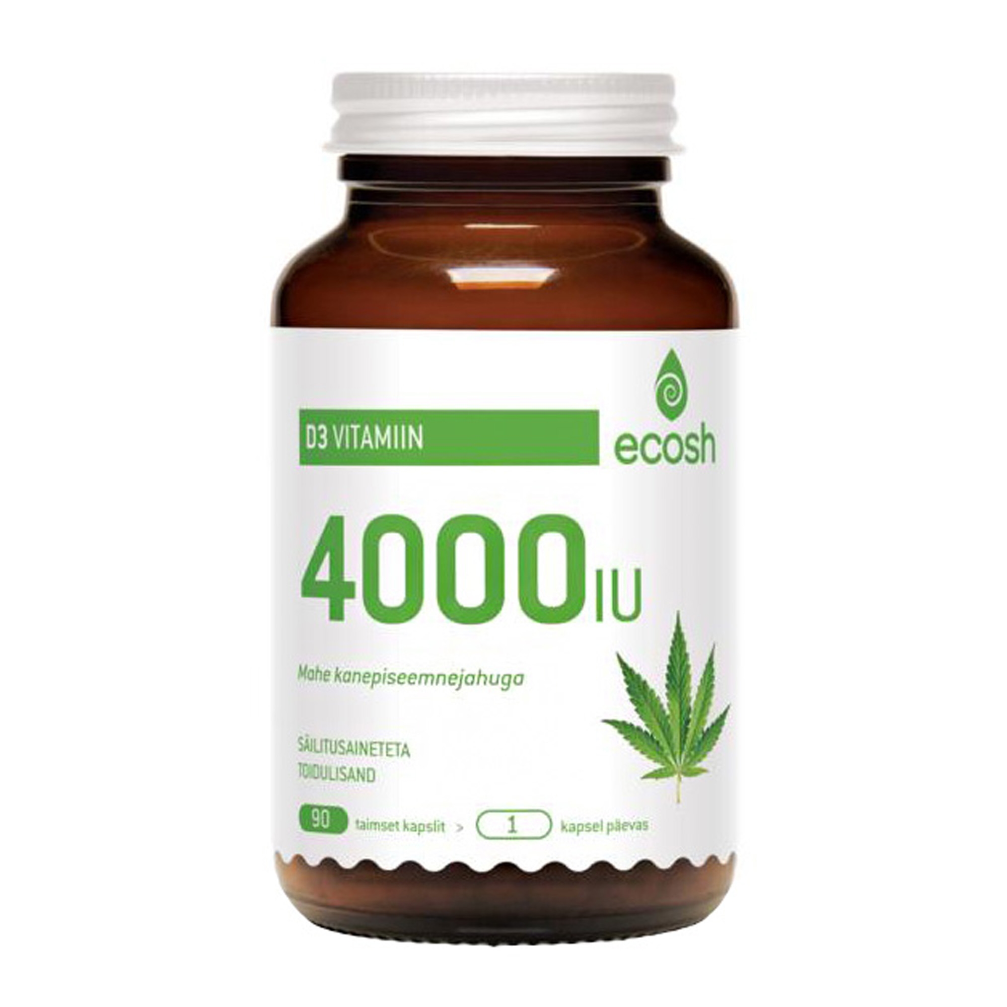 D3-vitamiin 4000 IU 90 kapslit