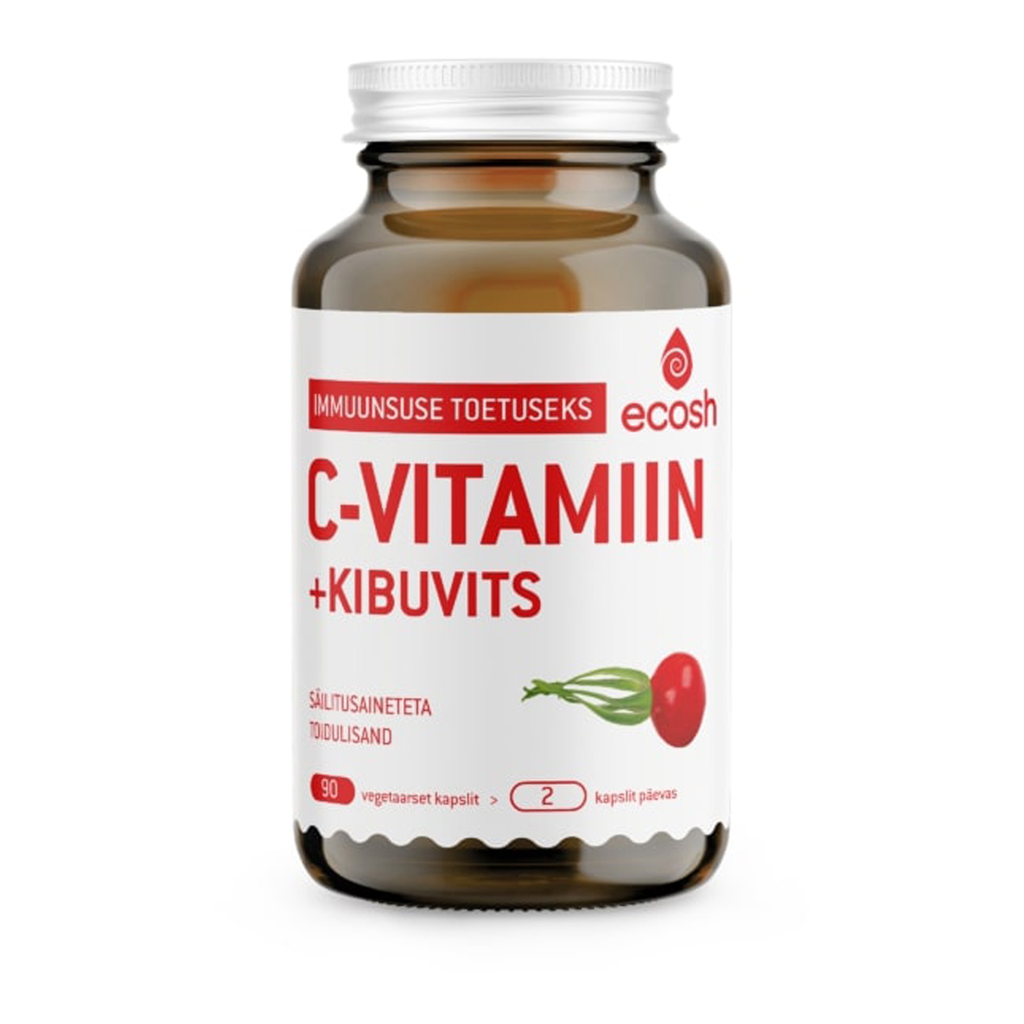C vitamiin+kibuvits, 90 tk, 45g