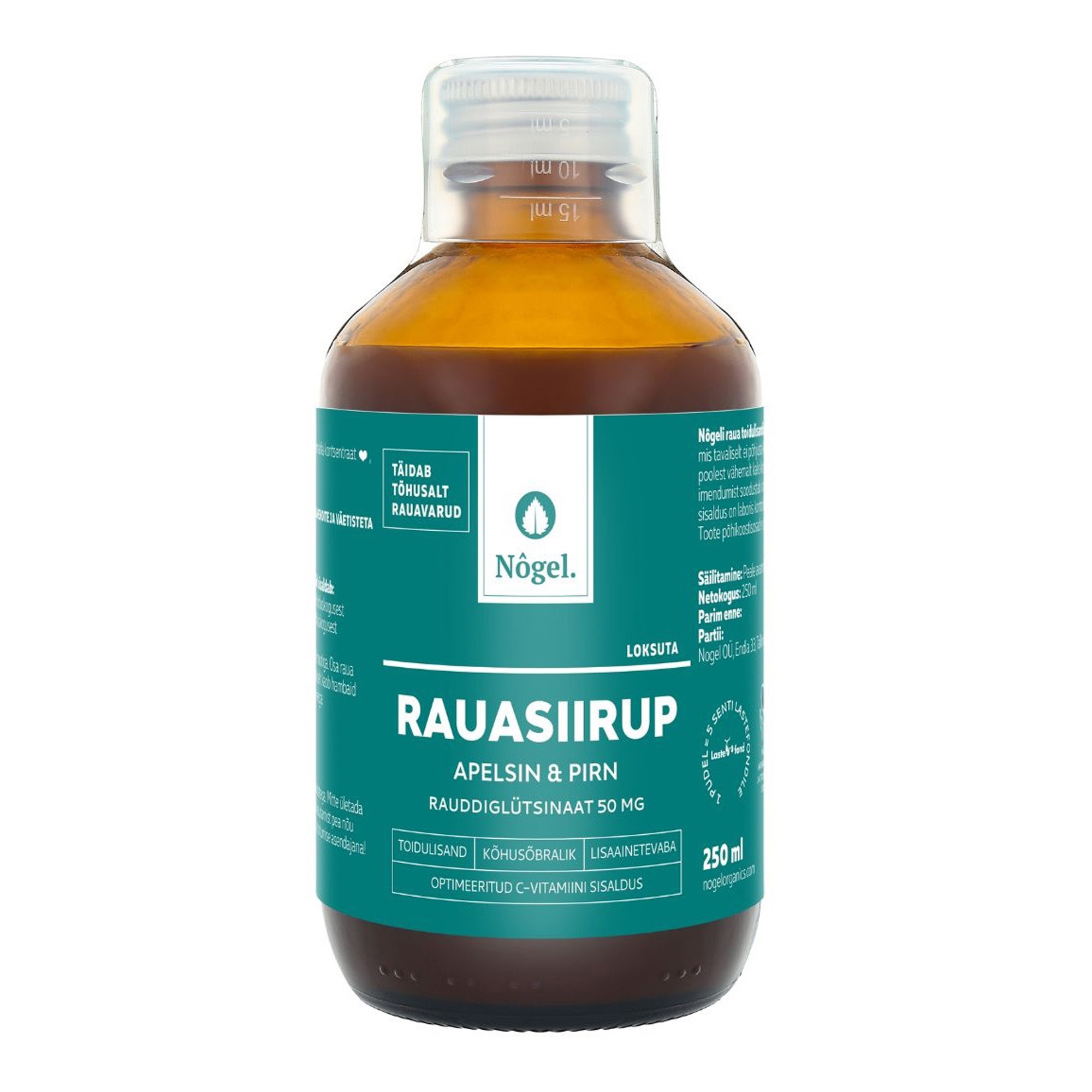 Rauasiirup apelsini ja pirniga 250ml