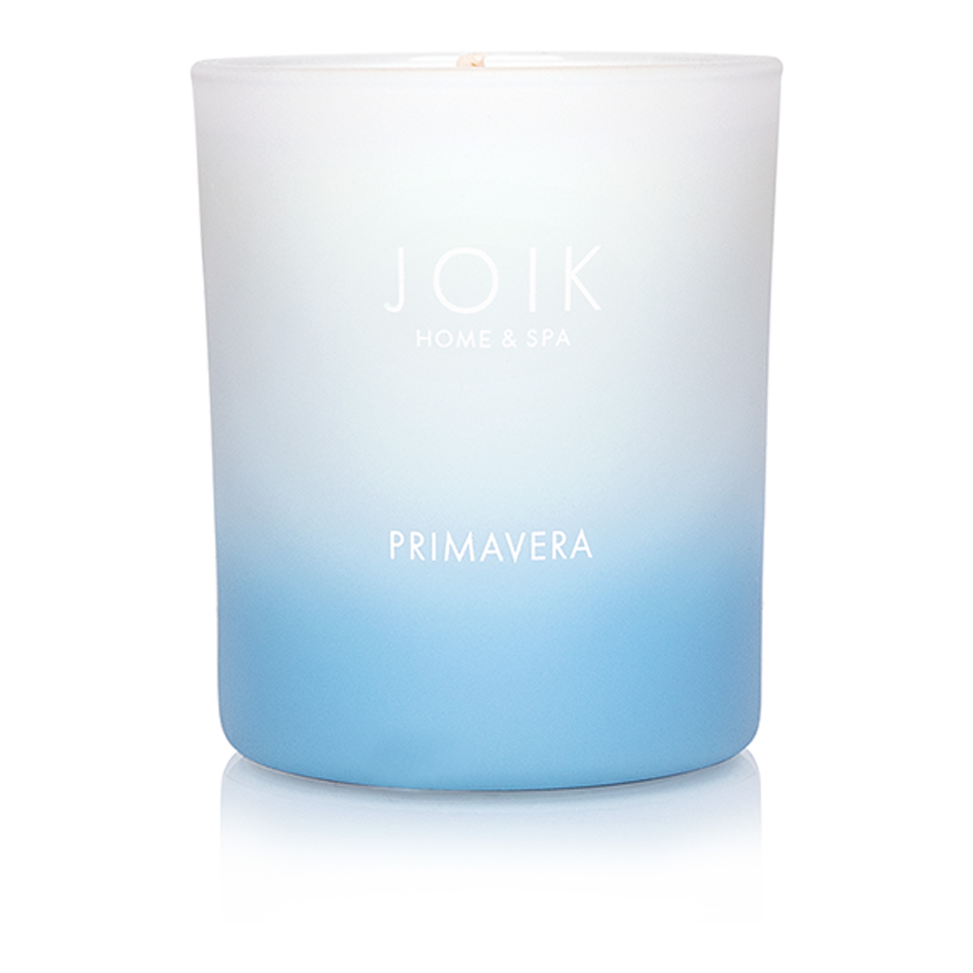 Rapsivahast lõhnaküünal Primavera, värvilises klaasis 150g