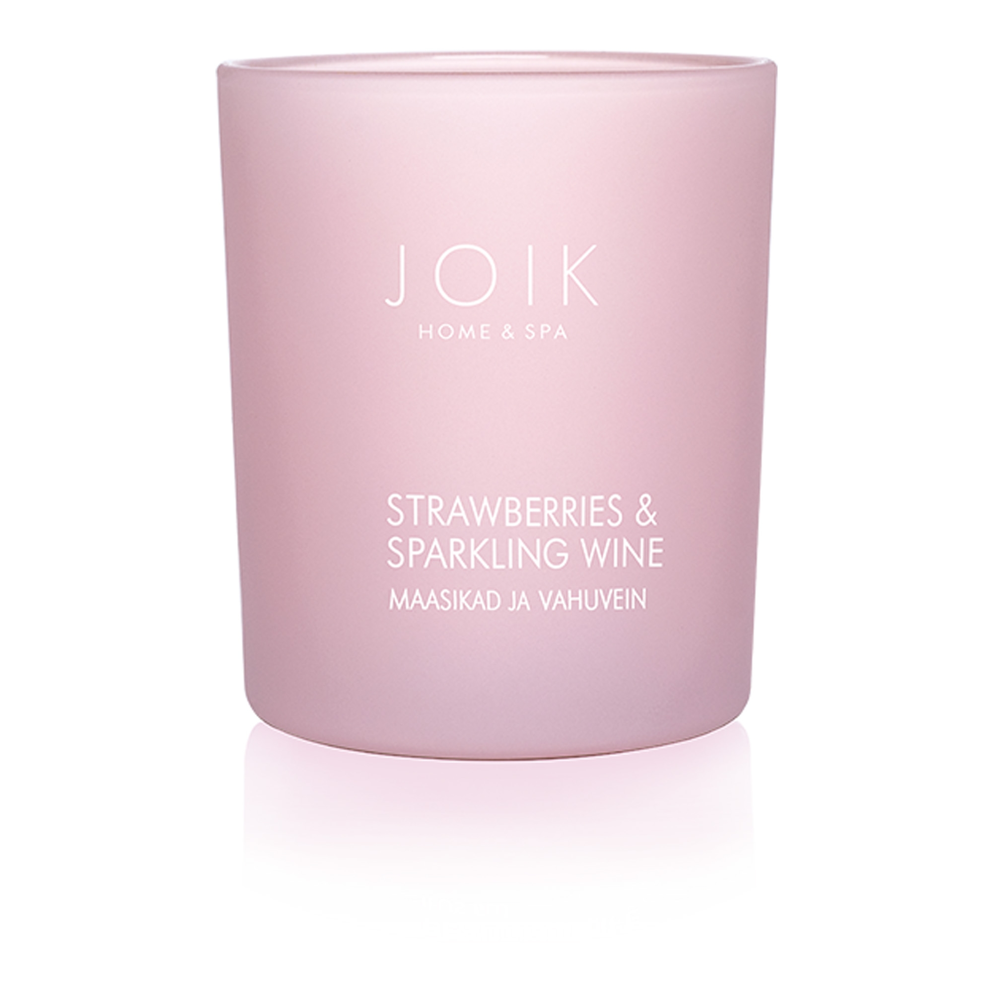 Rapsivahast lõhnaküünal Vahuvein ja maasikad 150g