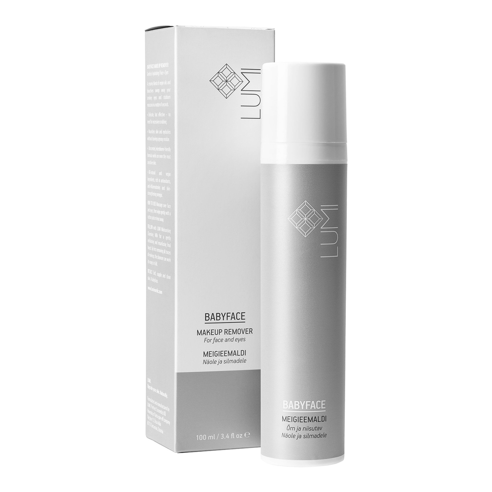 Õrn meigieemaldi "Babyface" näole ja silmadele 100ml