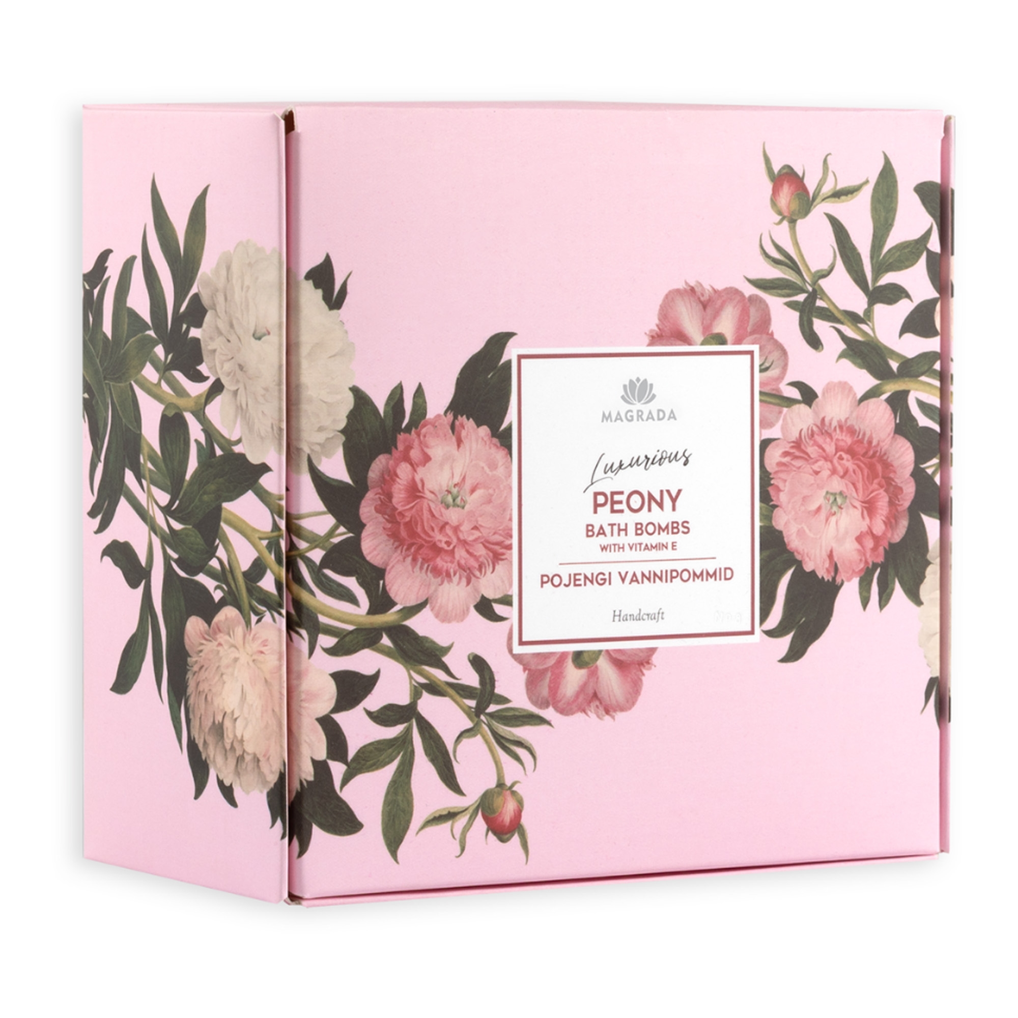 Pojengi vannipommid E-vitamiiniga kinkekarbis 4tk