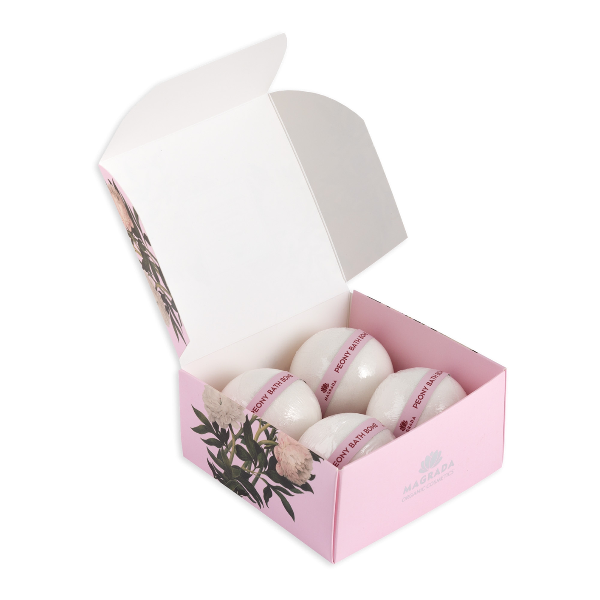 Pojengi vannipommid E-vitamiiniga kinkekarbis 4tk