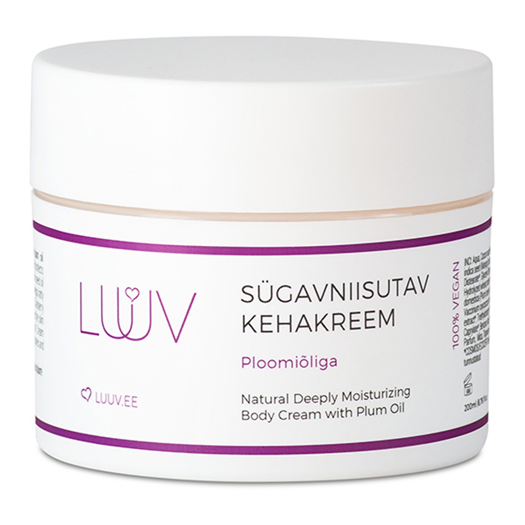 Sügavniisutav kehakreem ploomiõliga 200ml