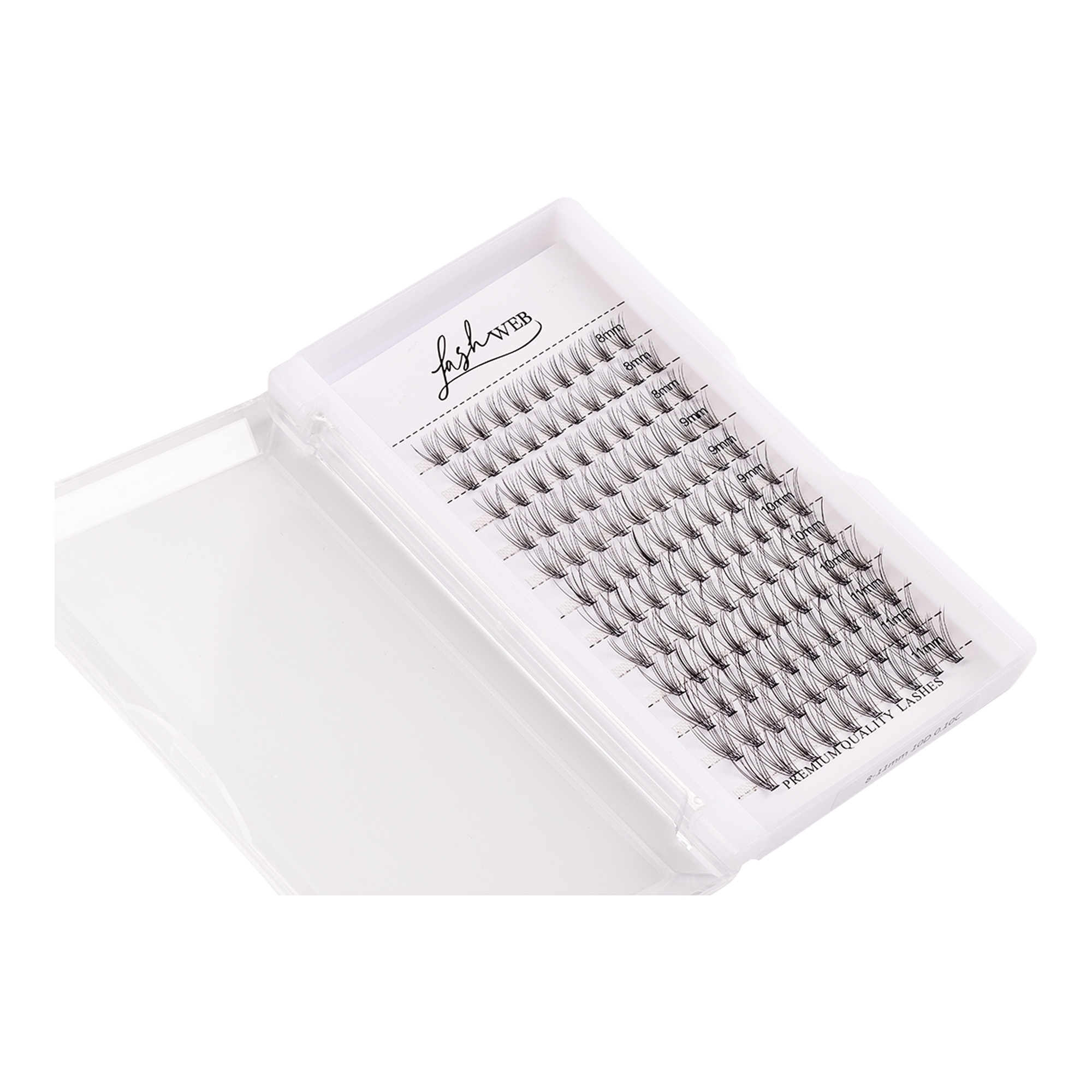 Individuaalsed ripsmetutikud 8-11mm Mix 10D C-kaar 0,10