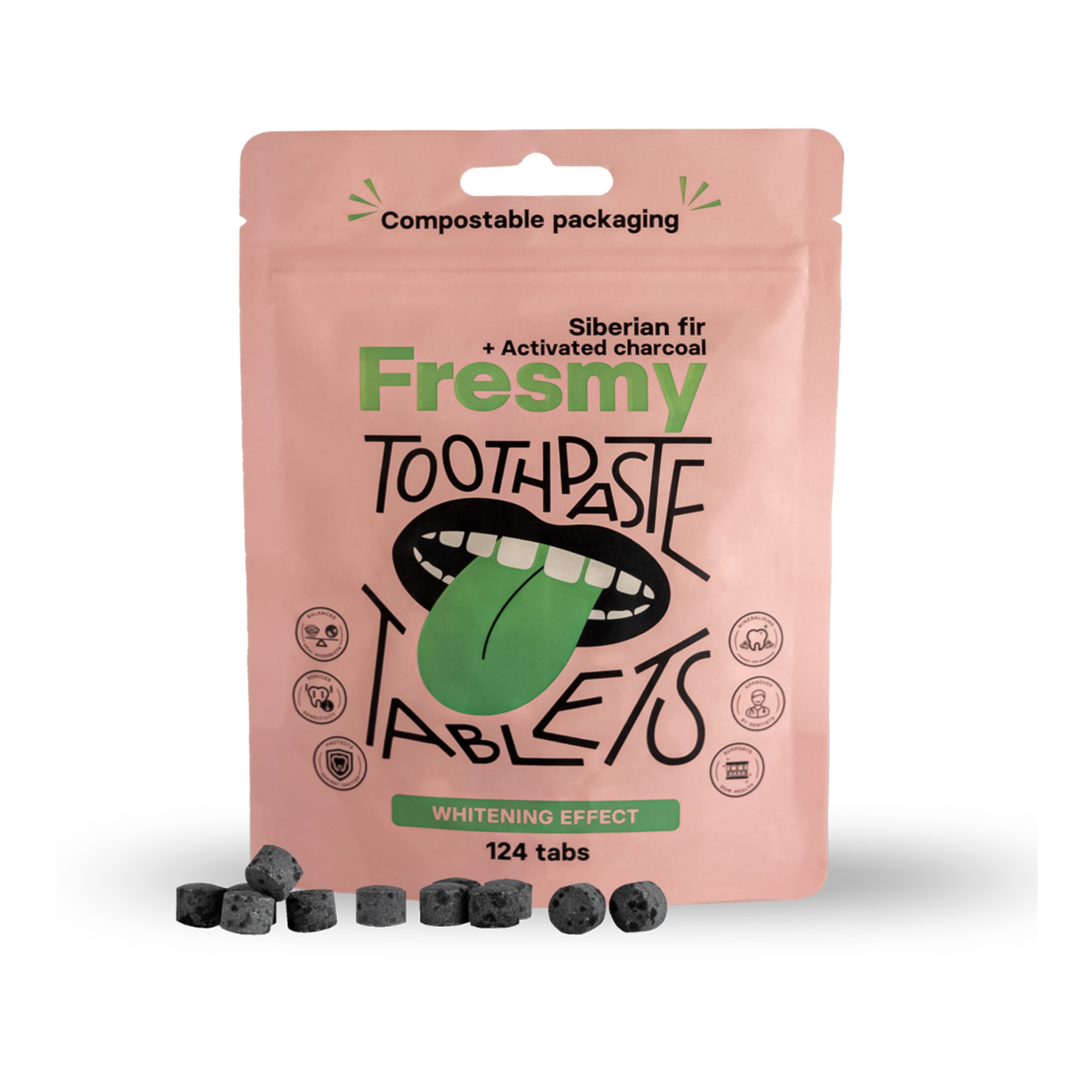 Hambapasta tabletid siberi nulu ja aktiivsöega 124tk