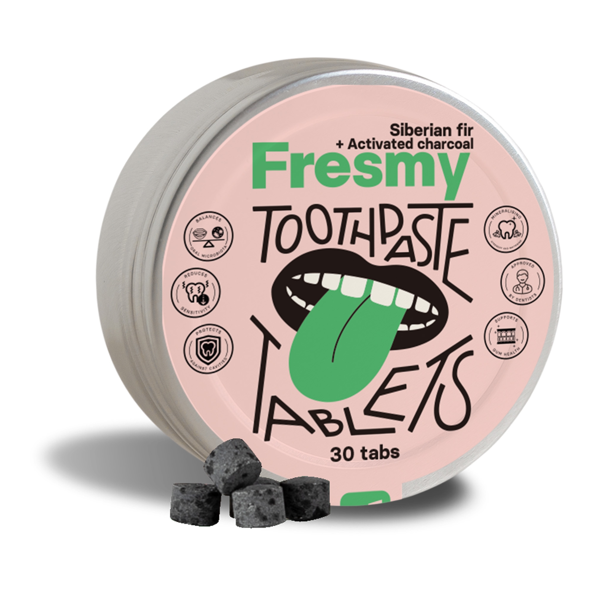 Hambapasta tabletid siberi nulu ja aktiivsöega 30tk