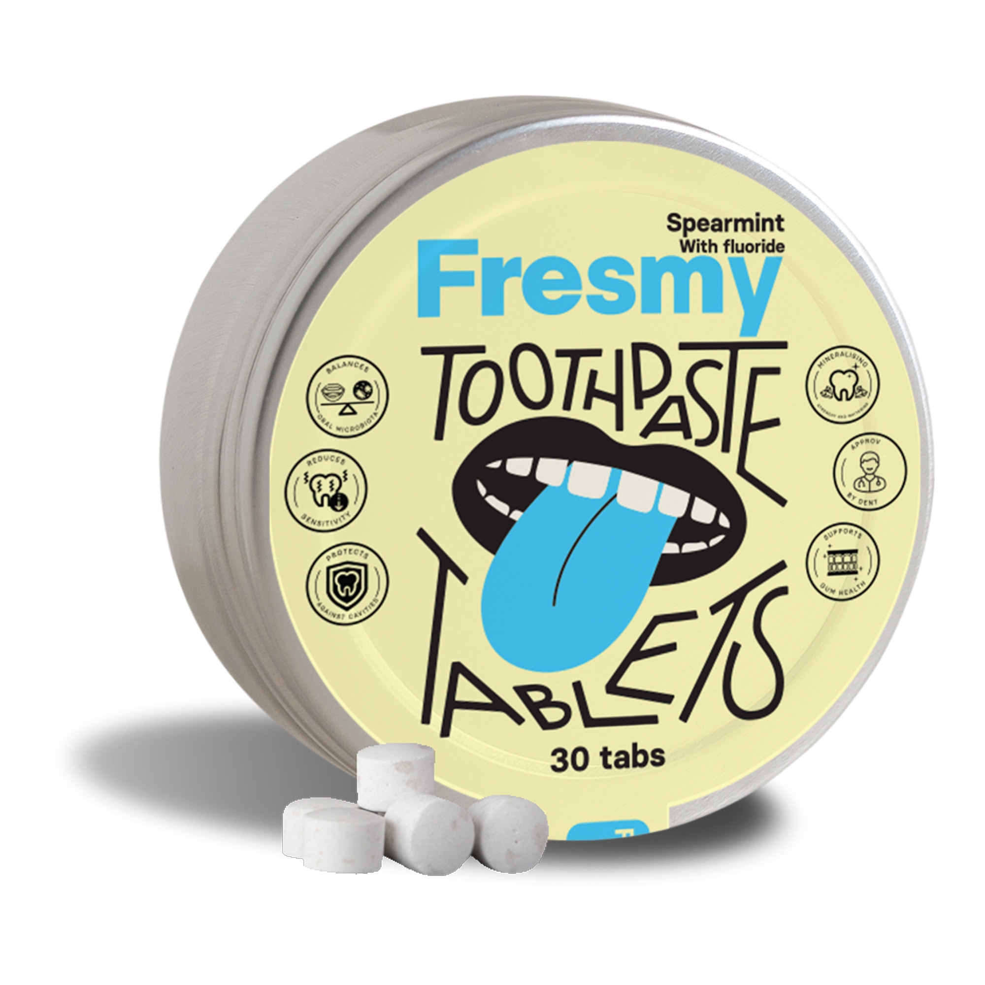 Rohemündimaitselised hambapasta tabletid 30tk