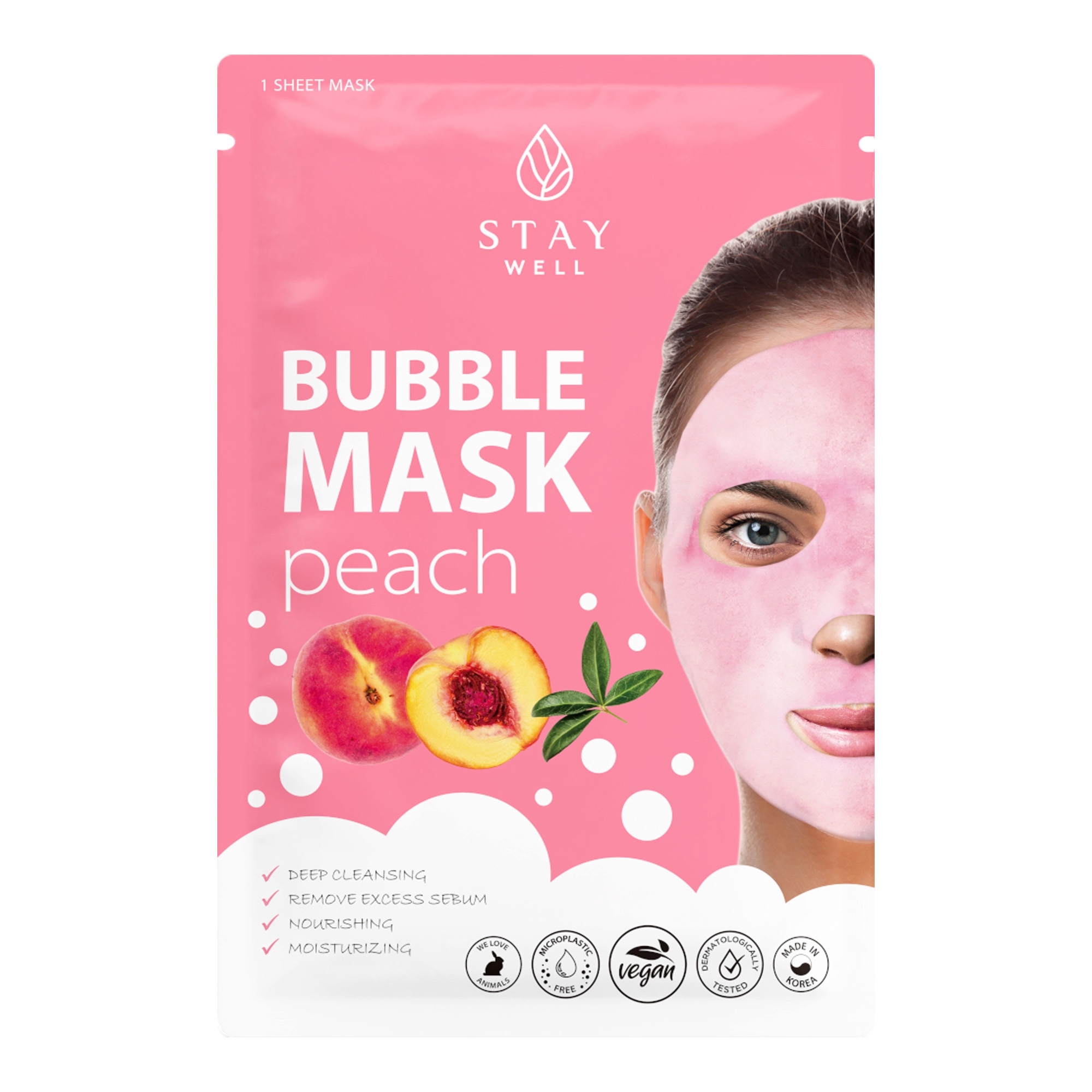 Virsiku nahka puhastav mullimask