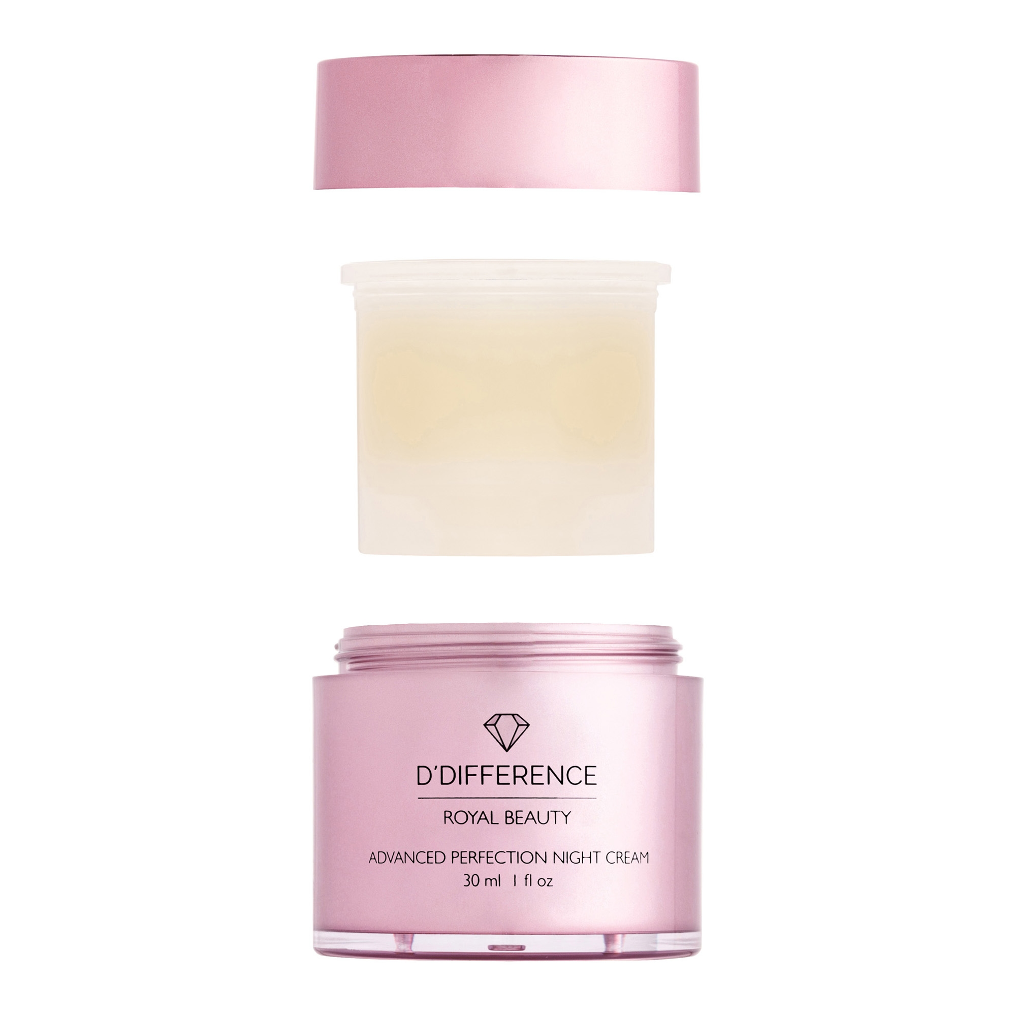 6D efektiga, jumet ühtlustav, taastav ja siluv öökreemi täitepurk 30ml