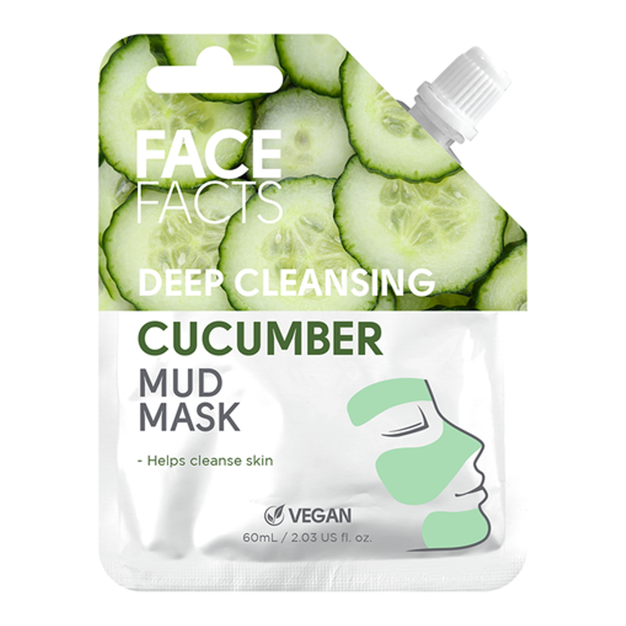 Mudamask - sügavpuhastav, kurgi ekstraktiga 60ml