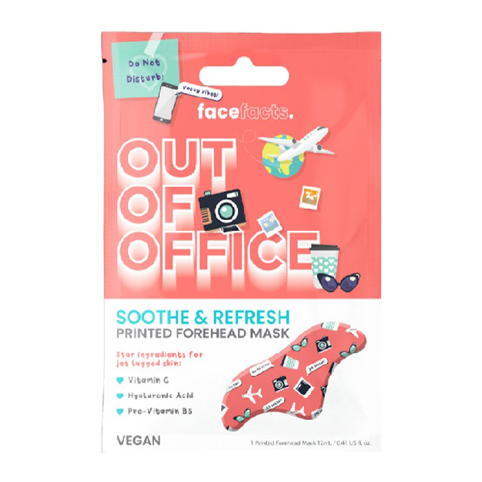 Rahustav ja värskendav kangasmask otsmikule 12ml