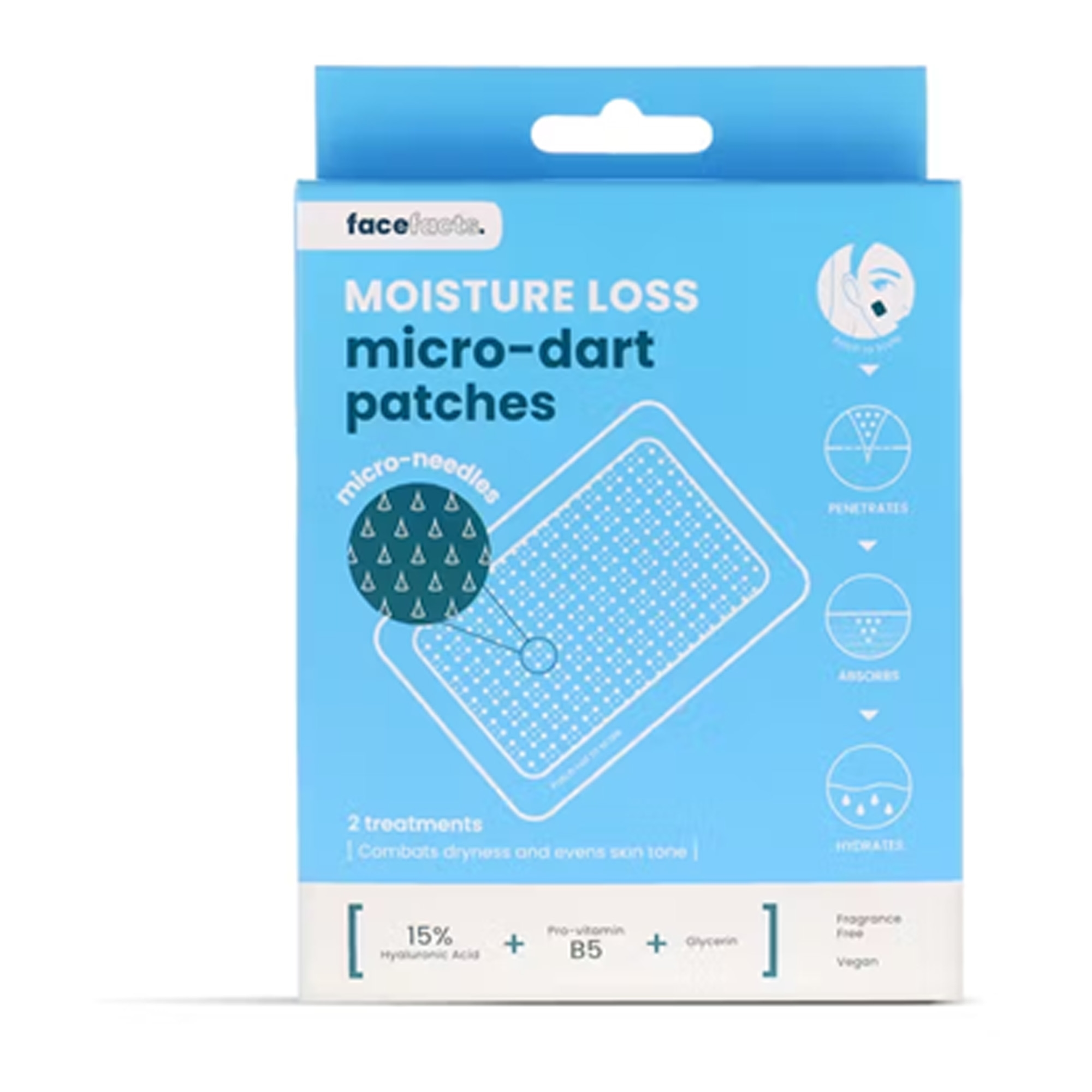 Micro Dart niisutavad plaastrid näole  2tk