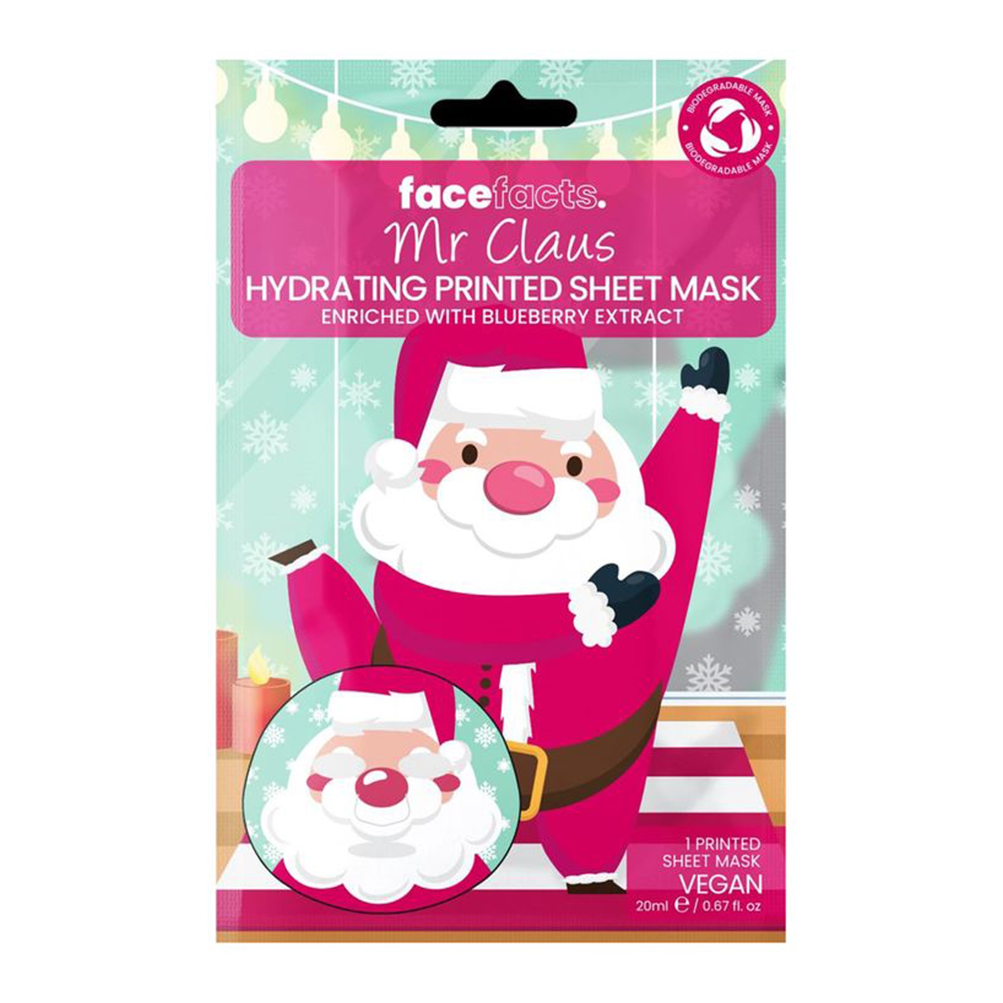 Kangasmask näole Jõulumees 20ml