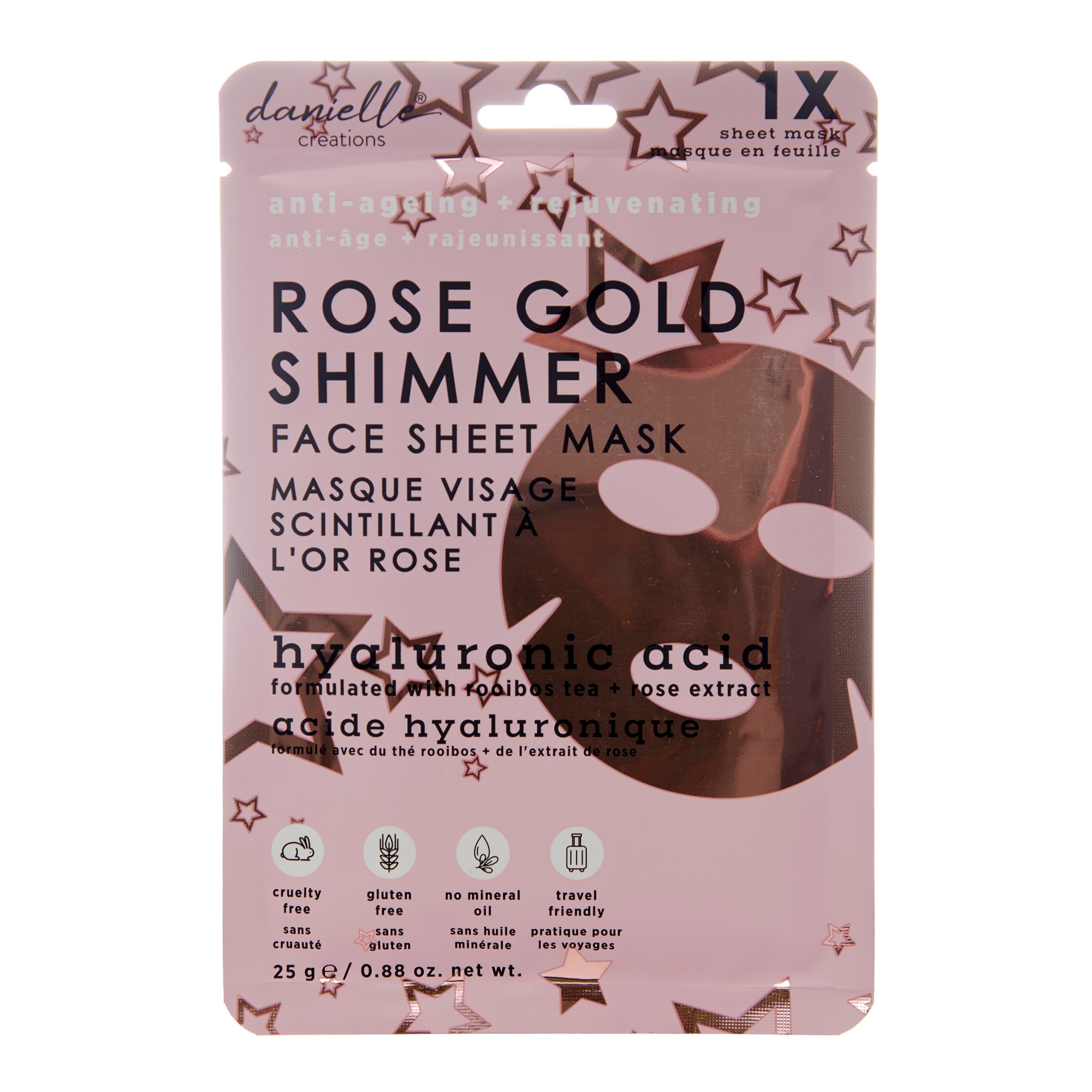 Hüdrogeelmask Rose Gold Shimmer