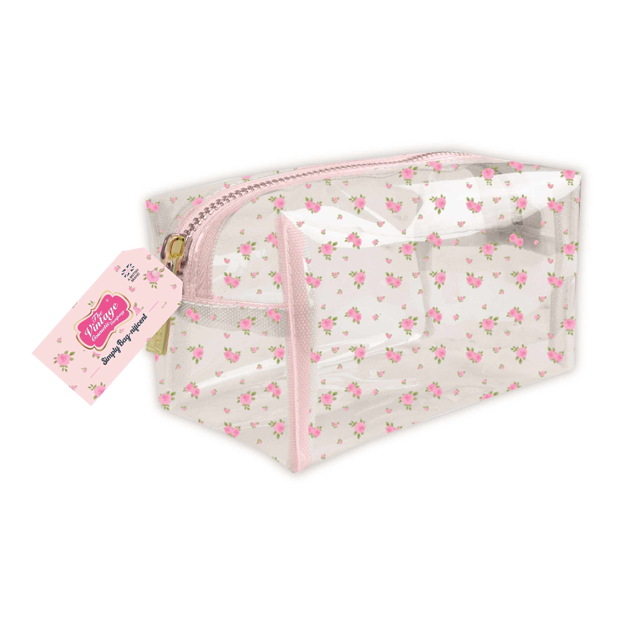 Kosmeetikakott Transparent Rose