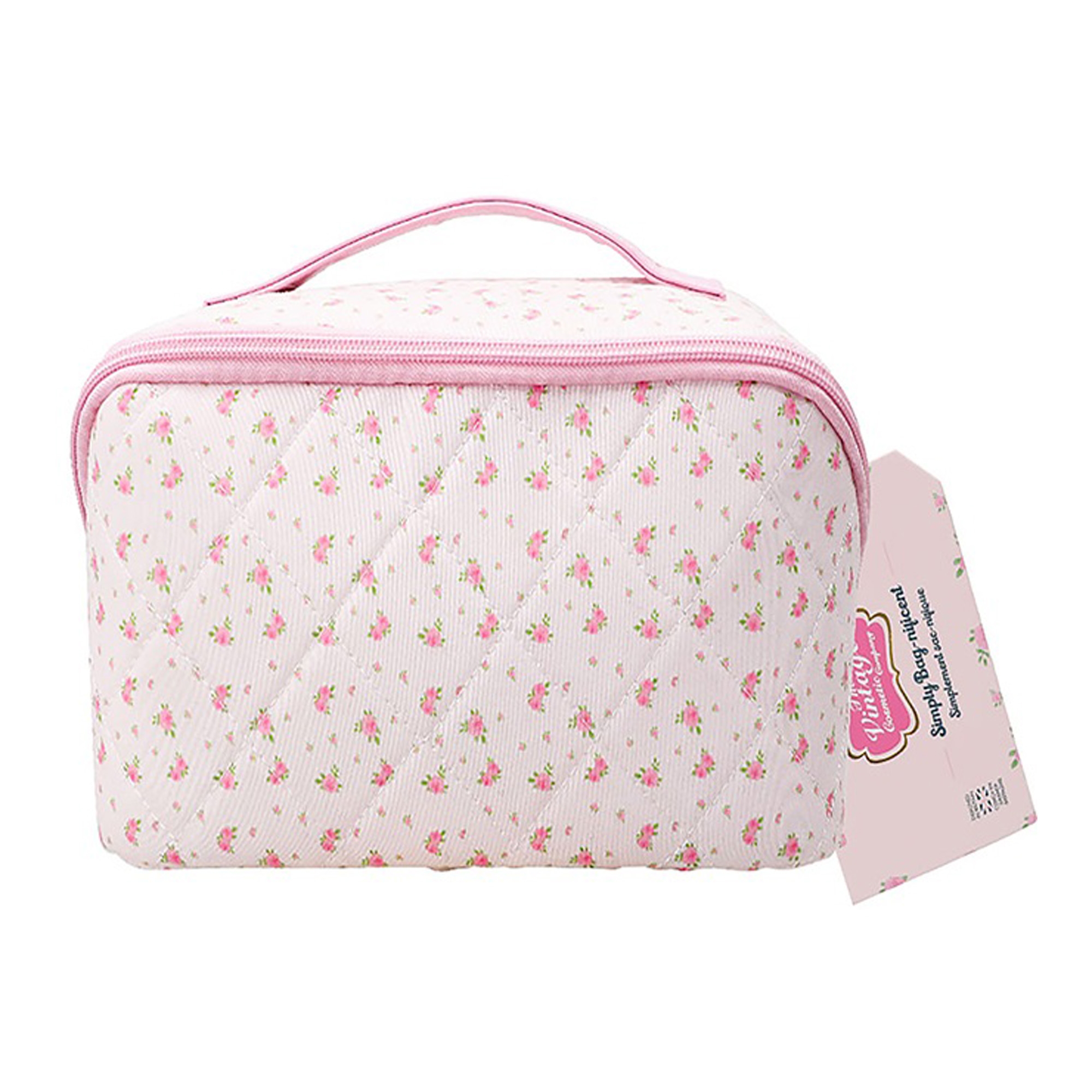 Kosmeetikakott Rose Diagonal Zip Bag