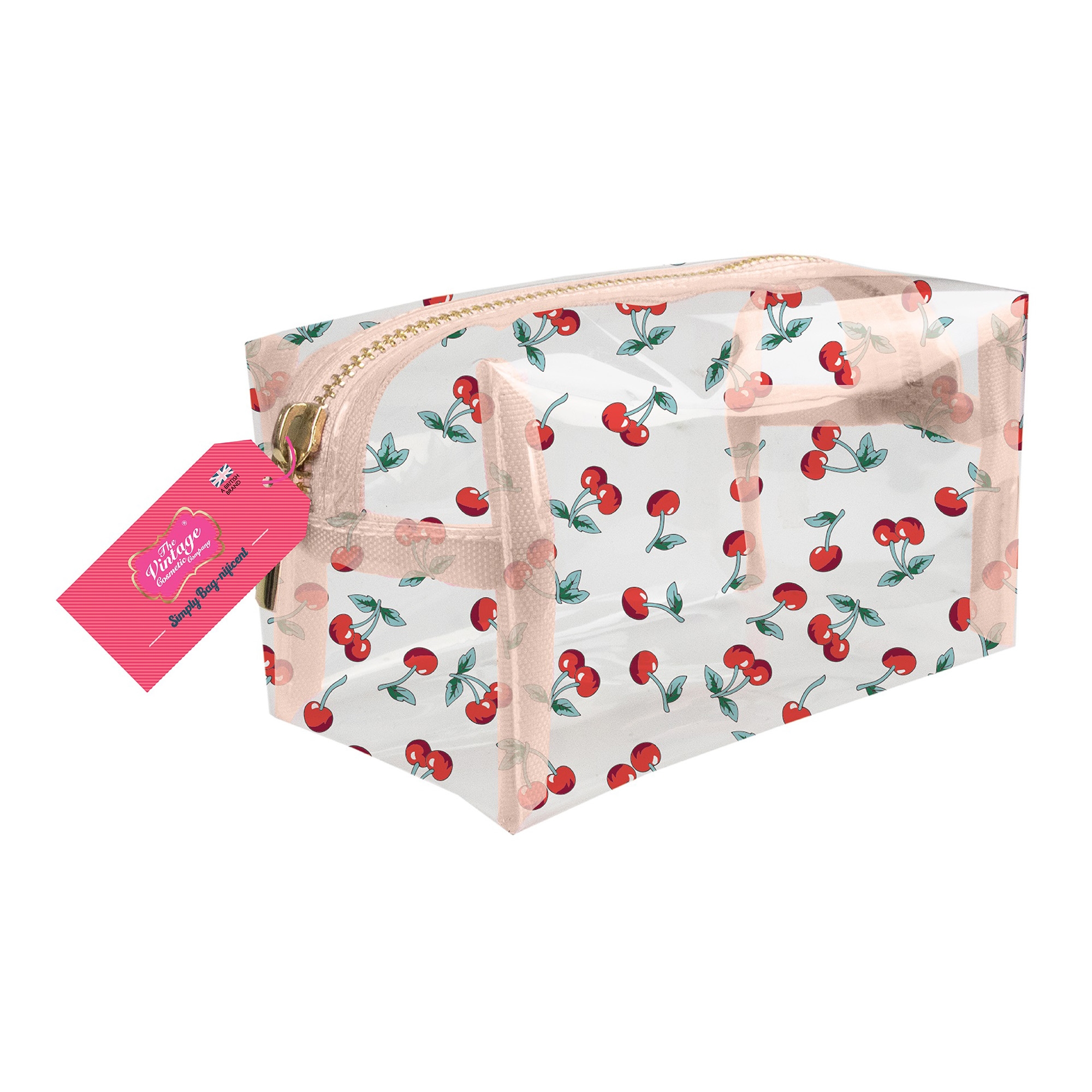 Kosmeetikakott Transparent Cherry