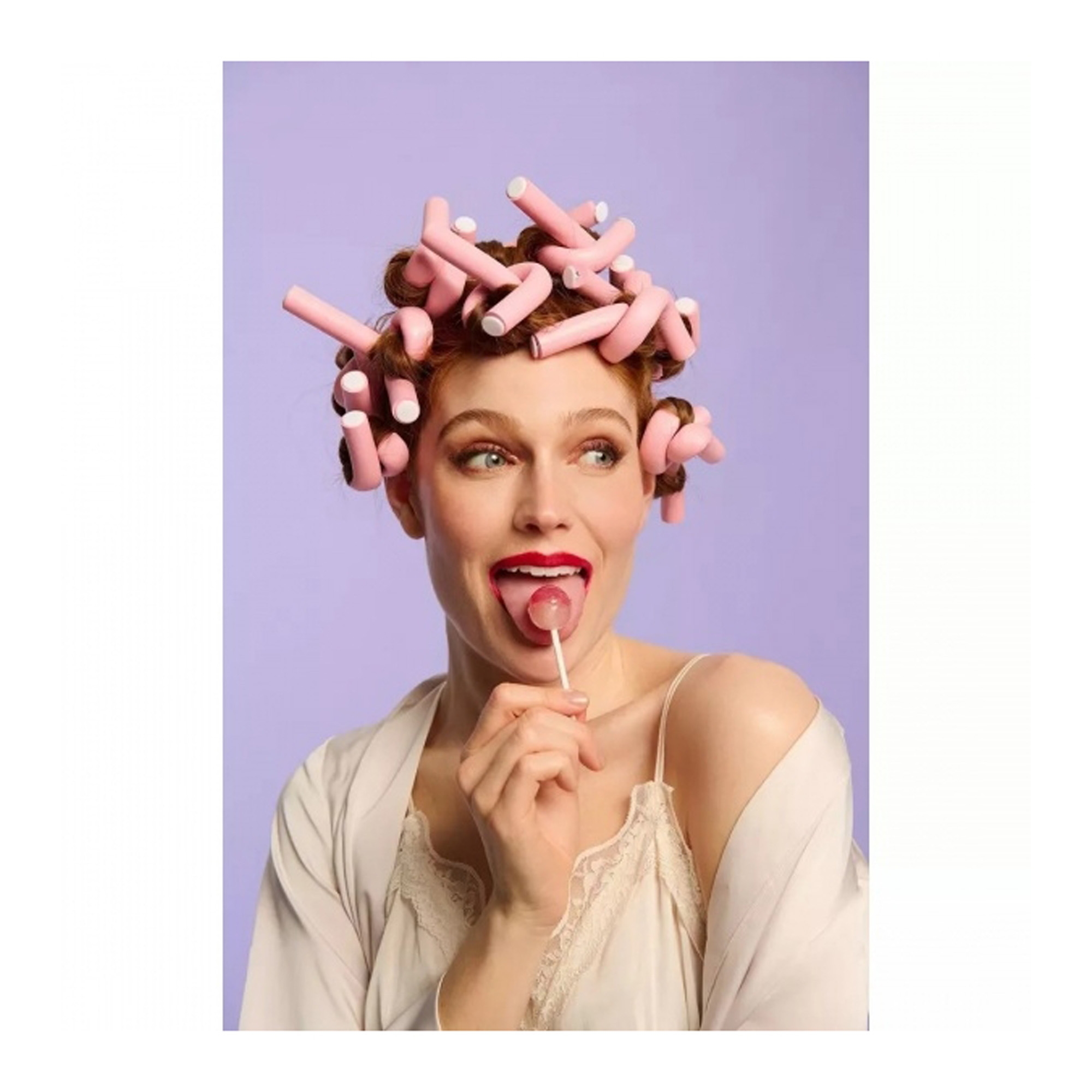 Juukserullid roosad 12tk