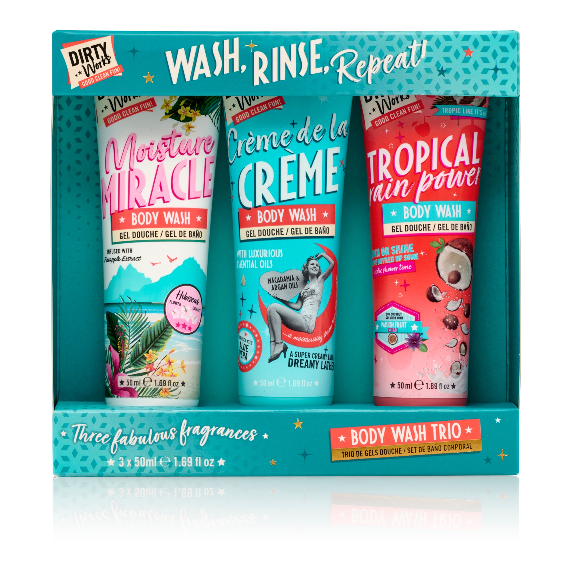 Dušigeeli trio 3x100ml