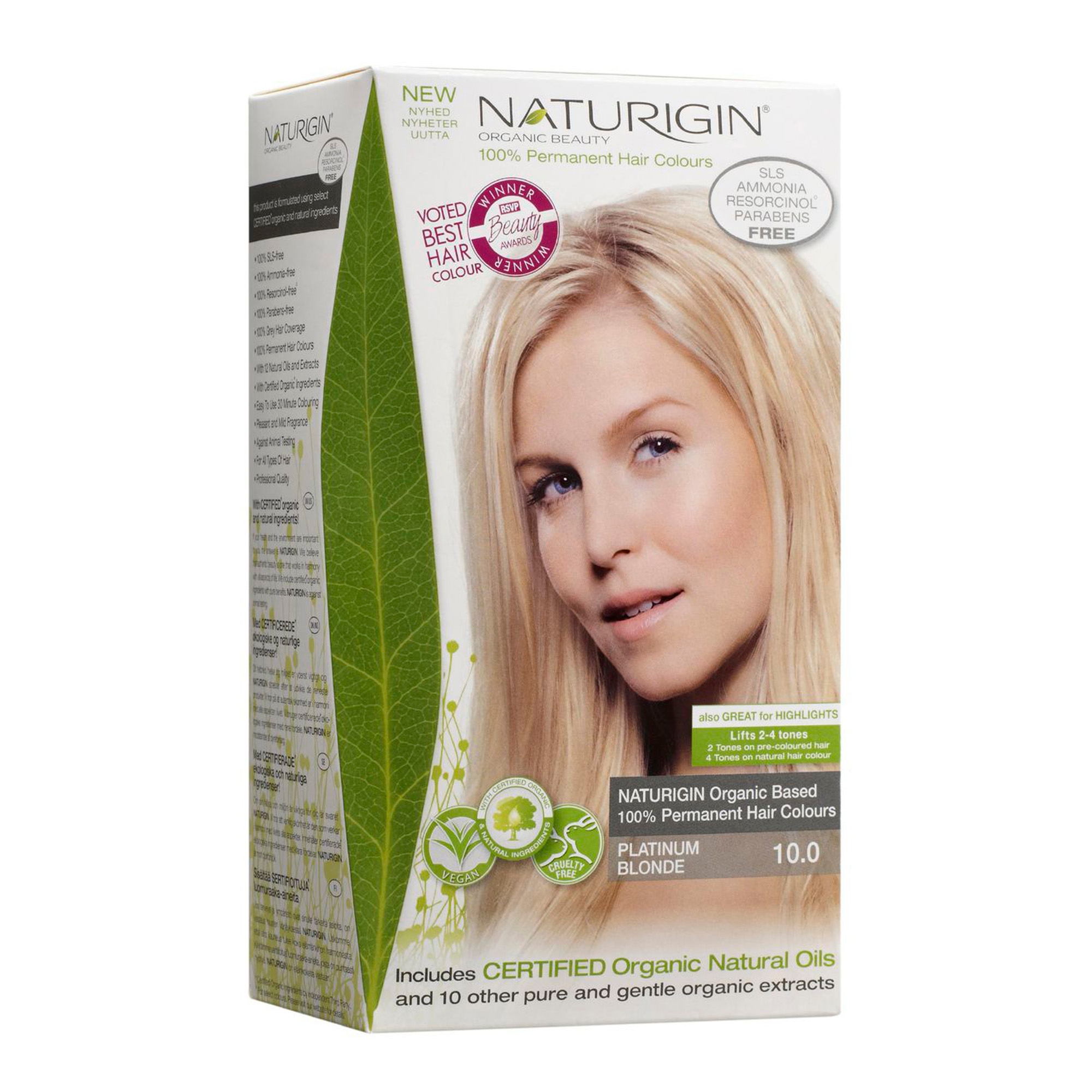 Juuksevärv Plaatinum blond 10,00