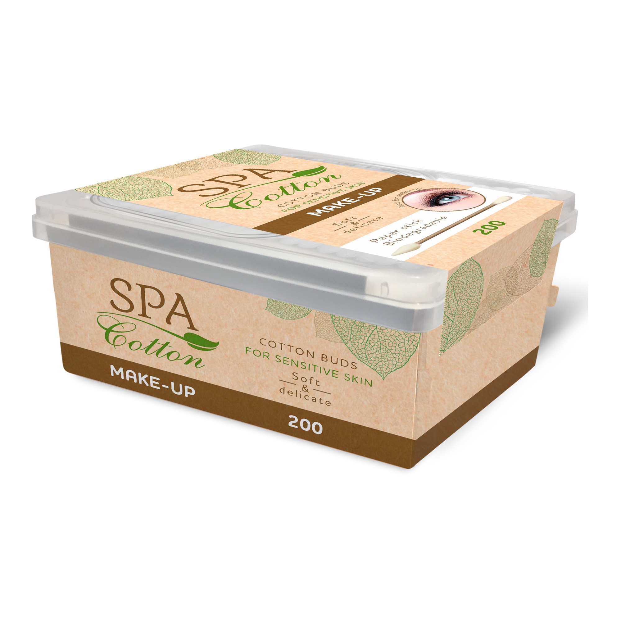 Spa Cotton vatitikud meigi eemaldamiseks 200tk