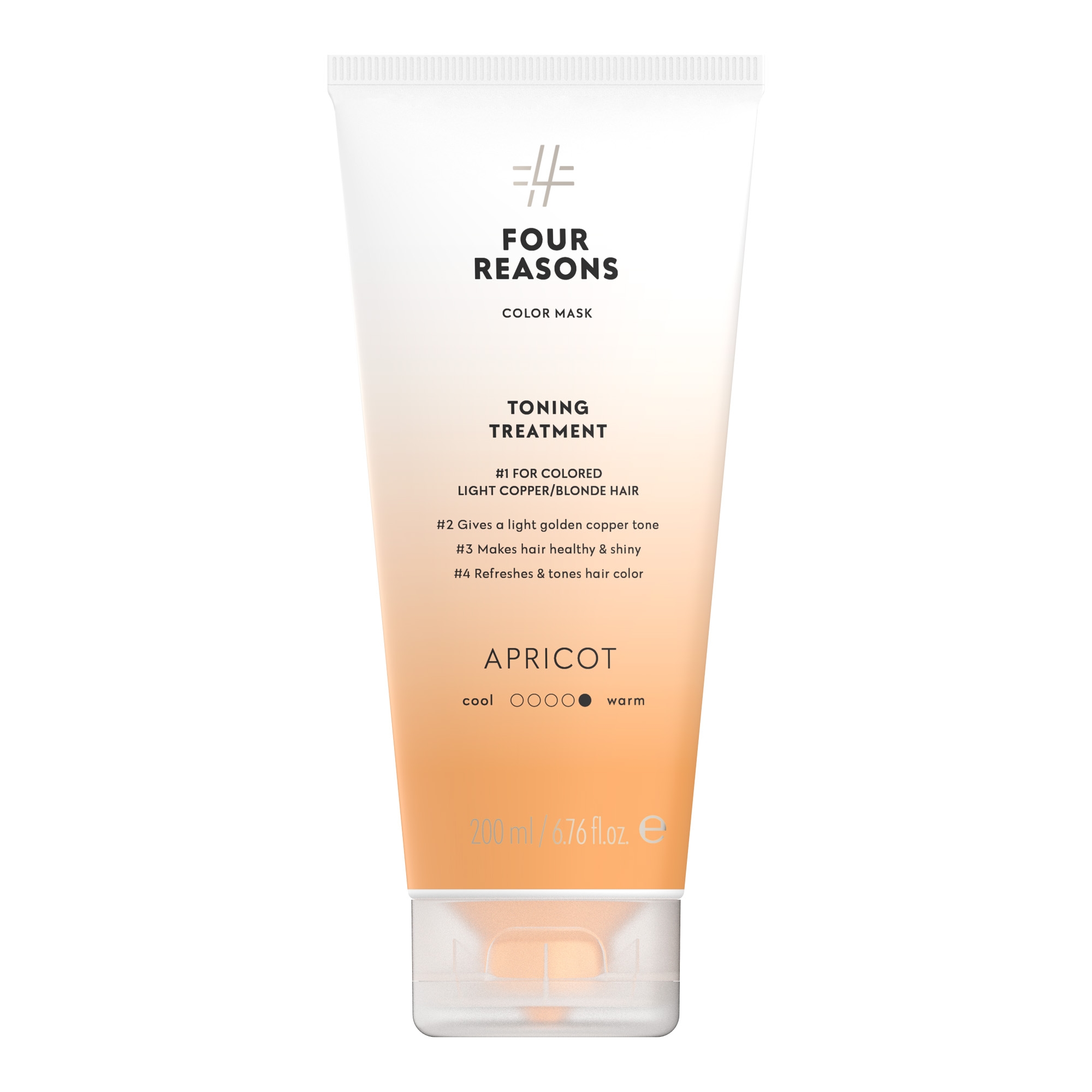Hooldav ja tooniv juuksemask värvitud juustele Apricot 200ml