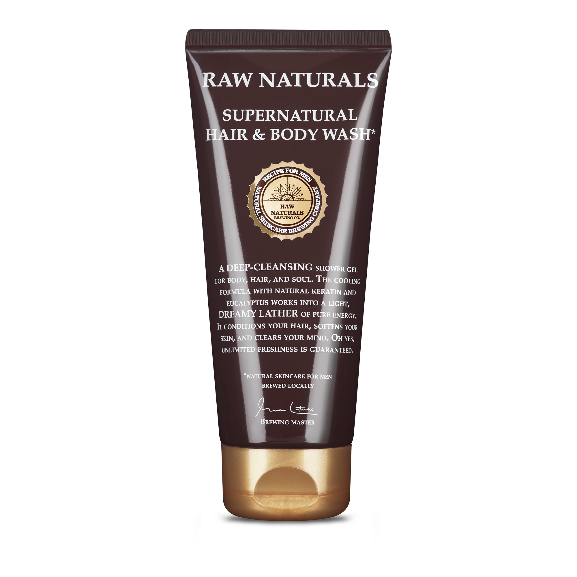 Raw Naturals 3 in 1 dušigeel ja šampoon kehale ning juustele 200 ml